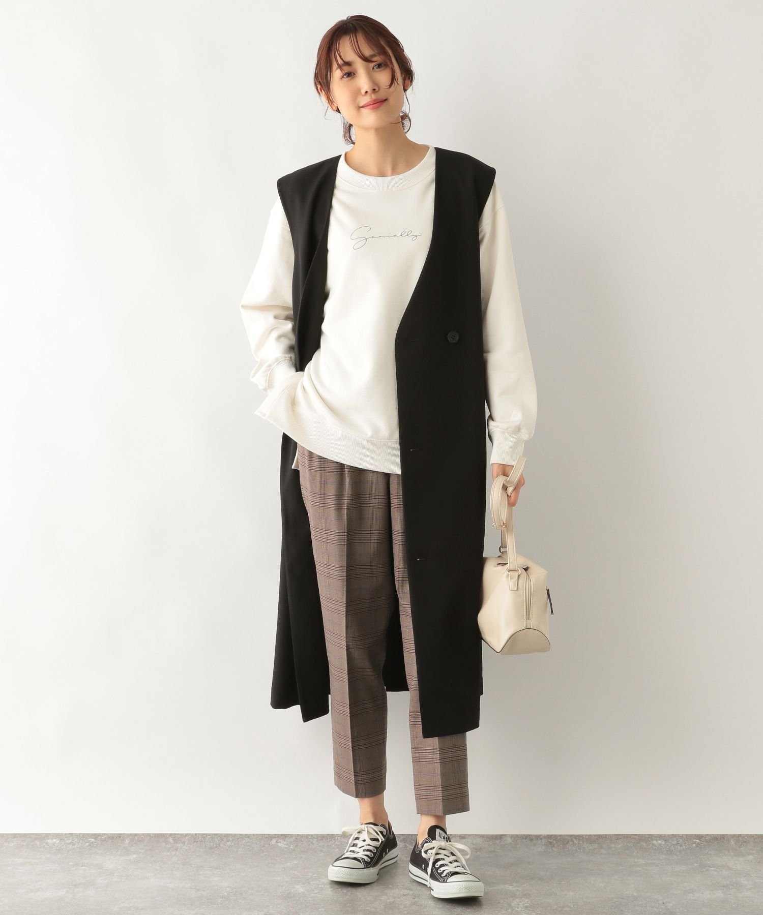 【SALE/70%OFF】GLOBAL WORK (W)アッタカウツクシテーパーガラ グローバルワーク パンツ スラックス・ドレスパンツ ブラウン グレー ブラック ネイビー