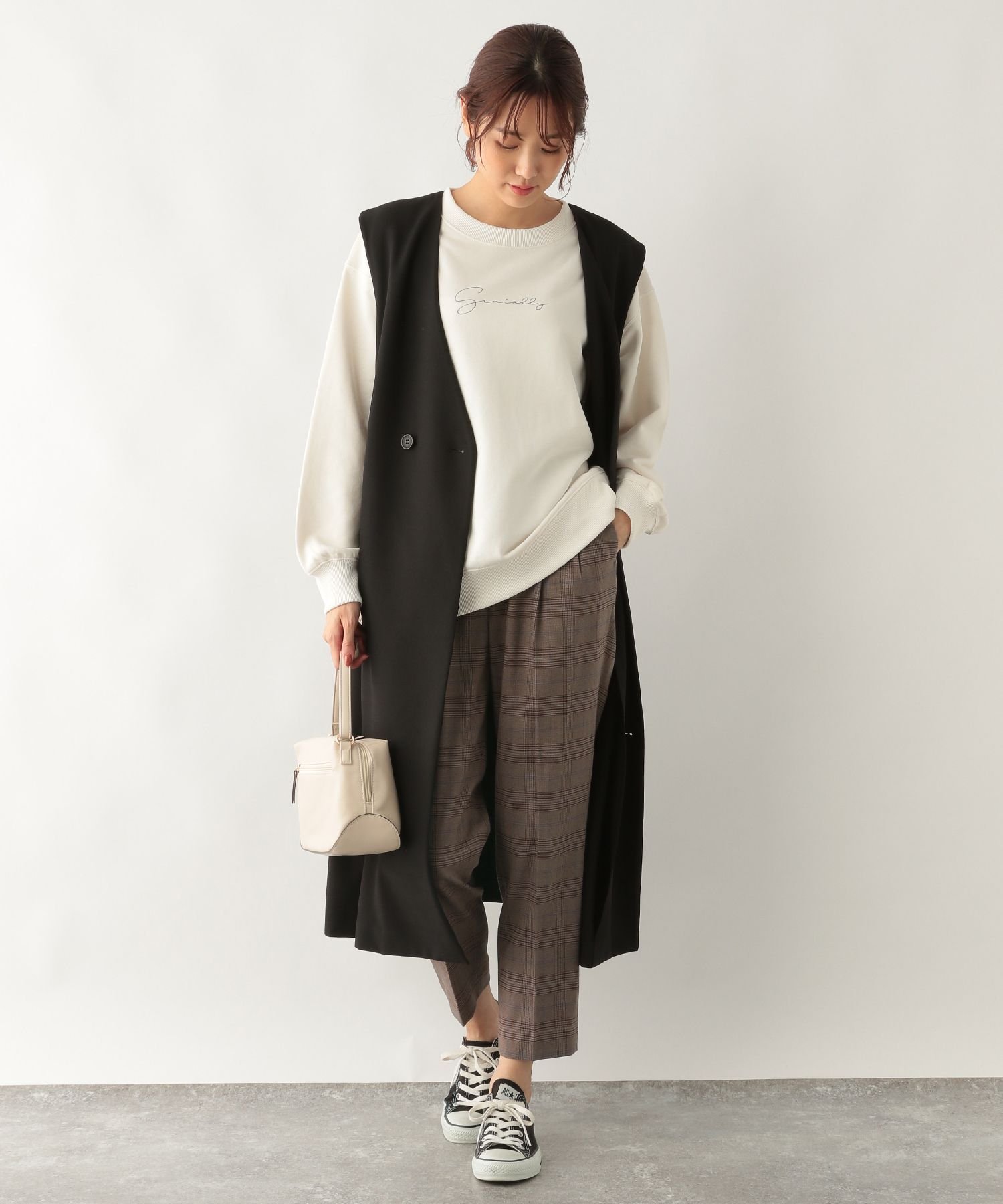 【SALE/70%OFF】GLOBAL WORK (W)アッタカウツクシテーパーガラ グローバルワーク パンツ スラックス・ドレスパンツ ブラウン グレー ブラック ネイビー