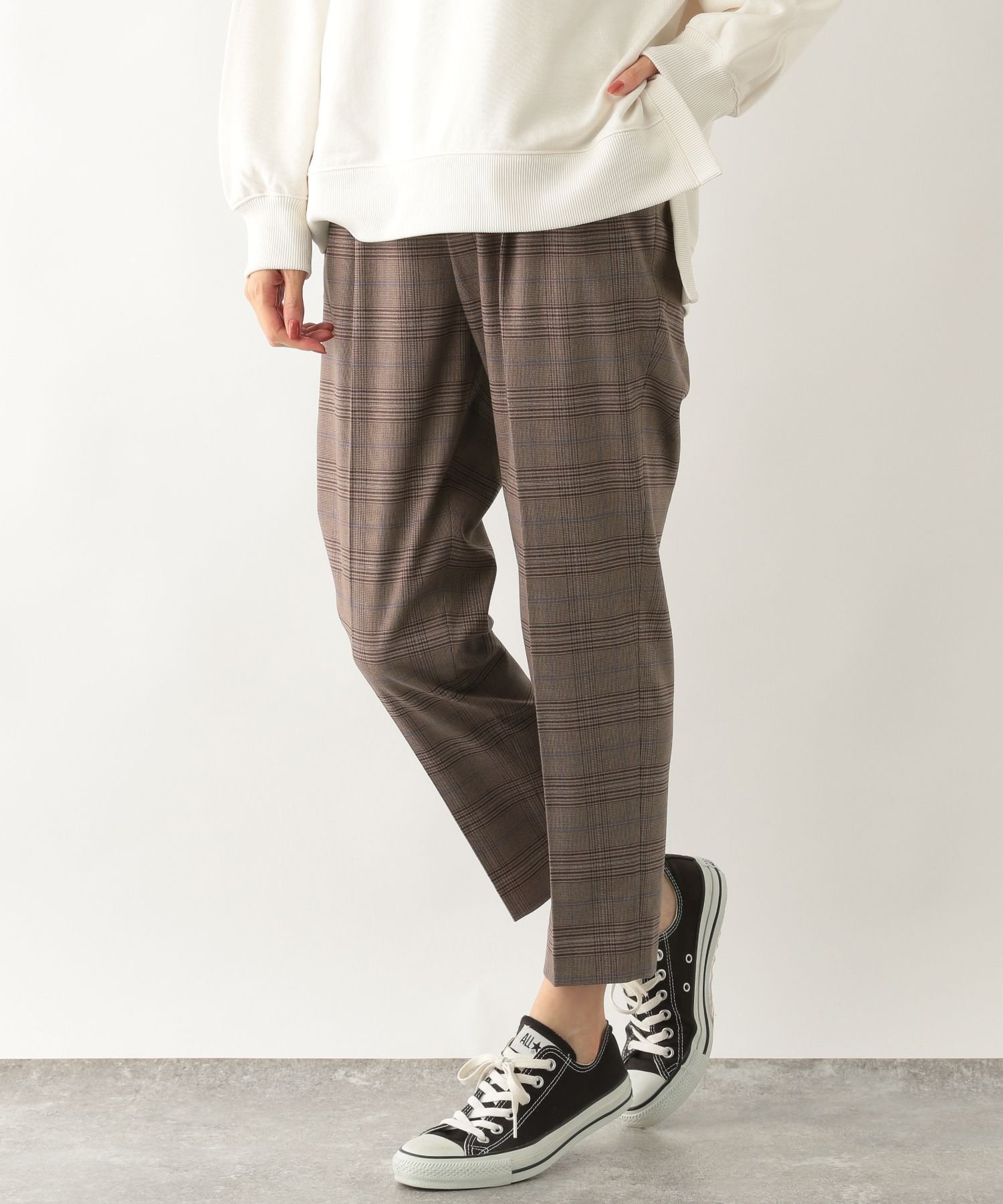 【SALE/70%OFF】GLOBAL WORK (W)アッタカウツクシテーパーガラ グローバルワーク パンツ スラックス・ドレスパンツ ブラウン グレー ブラック ネイビー
