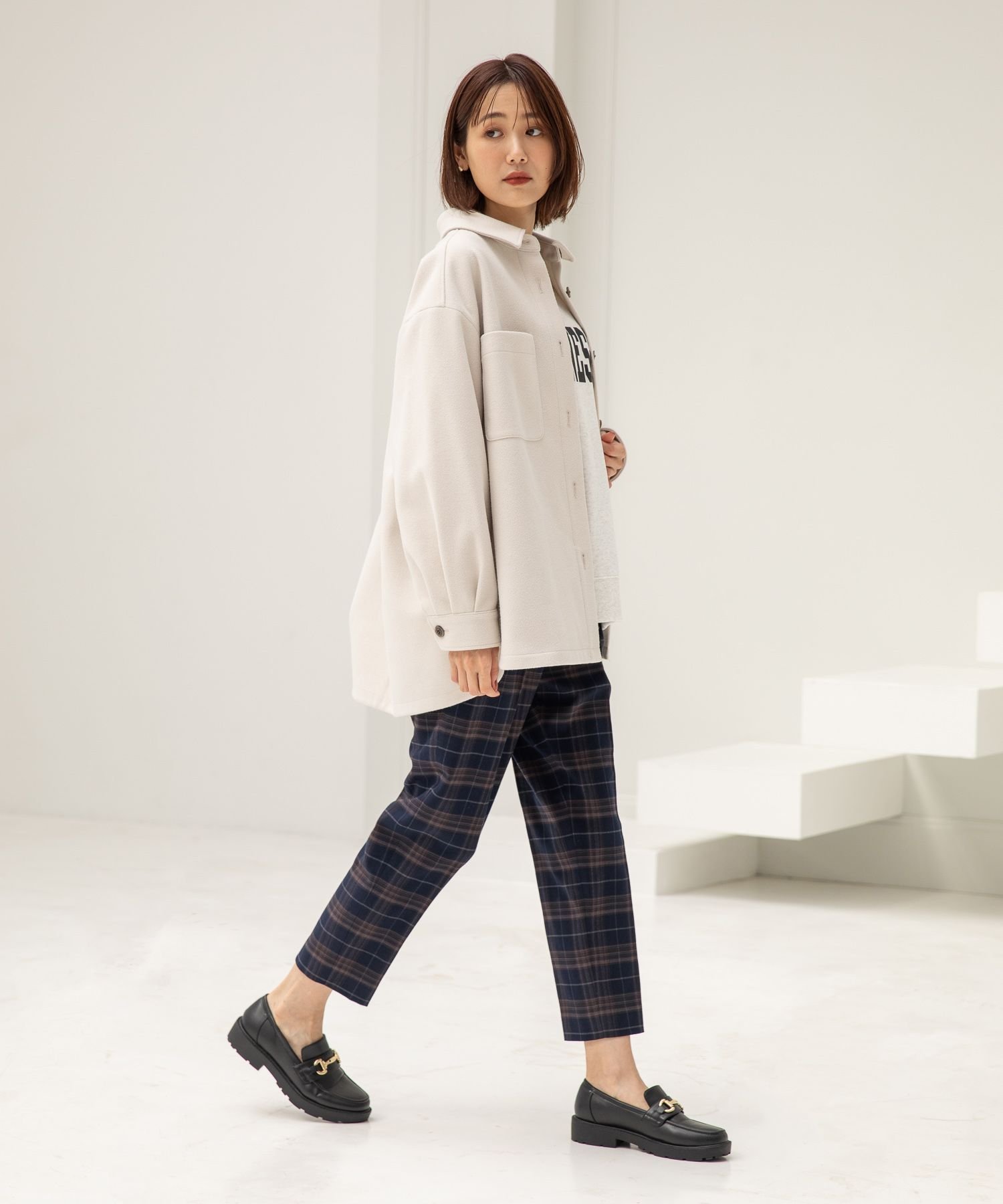 【SALE/70%OFF】GLOBAL WORK (W)アッタカウツクシテーパーガラ グローバルワーク パンツ スラックス・ドレスパンツ ブラウン グレー ブラック ネイビー