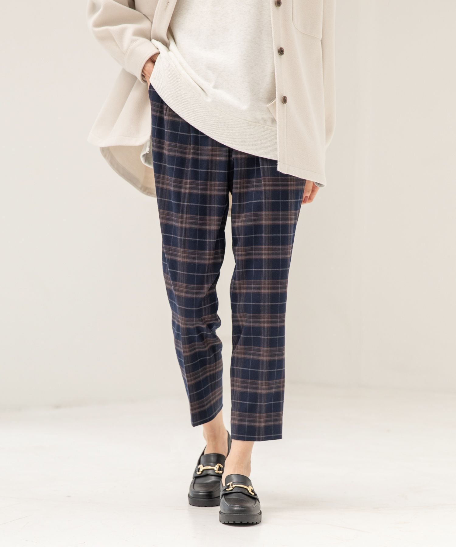 【SALE/70%OFF】GLOBAL WORK (W)アッタカウツクシテーパーガラ グローバルワーク パンツ スラックス・ドレスパンツ ブラウン グレー ブラック ネイビー