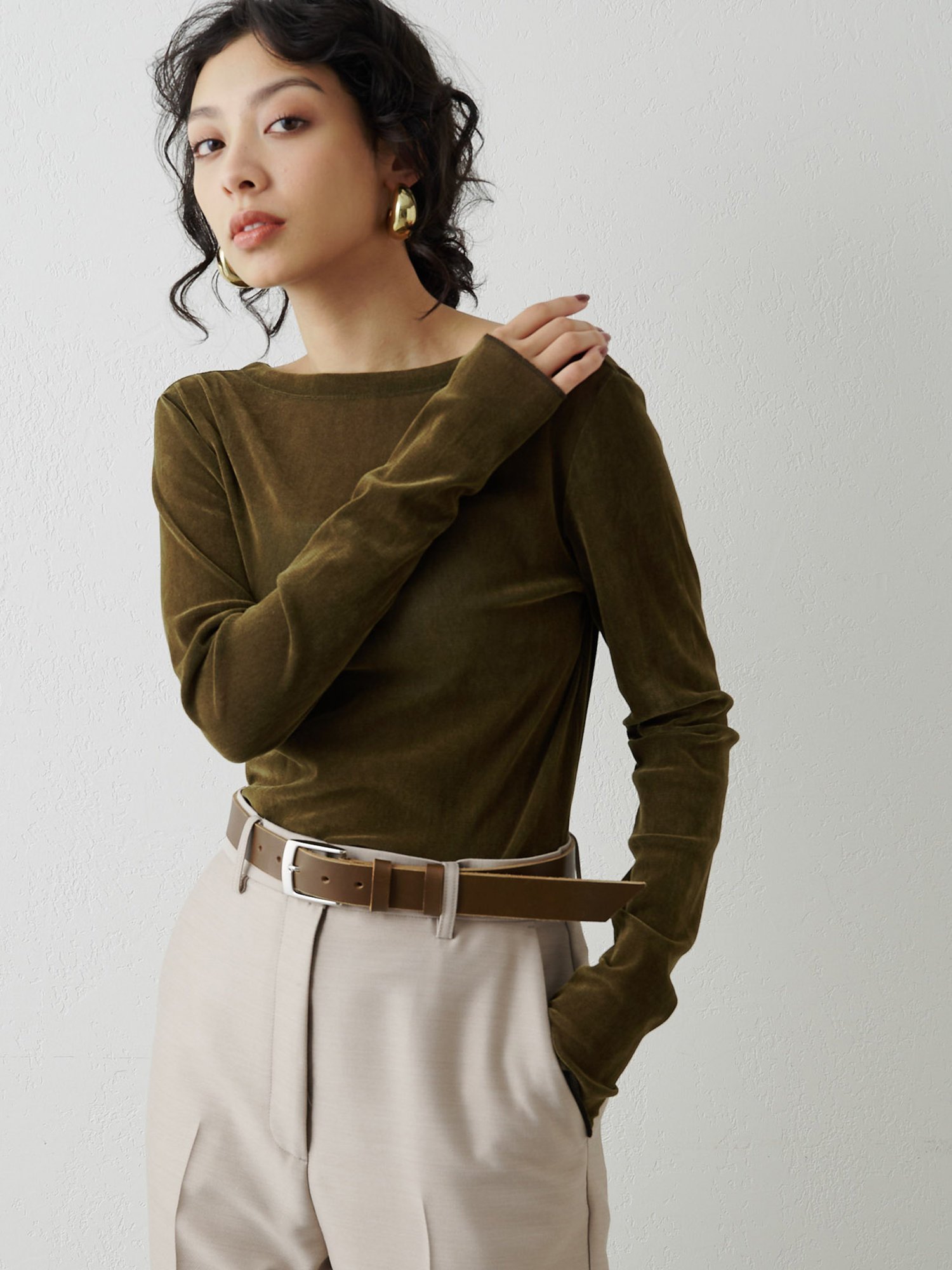 Whim Gazette ウィム ガゼット　フロッキーバックシャンカットソー Whim Gazette｜フロッキーバックシャンカットソー | Rakuten