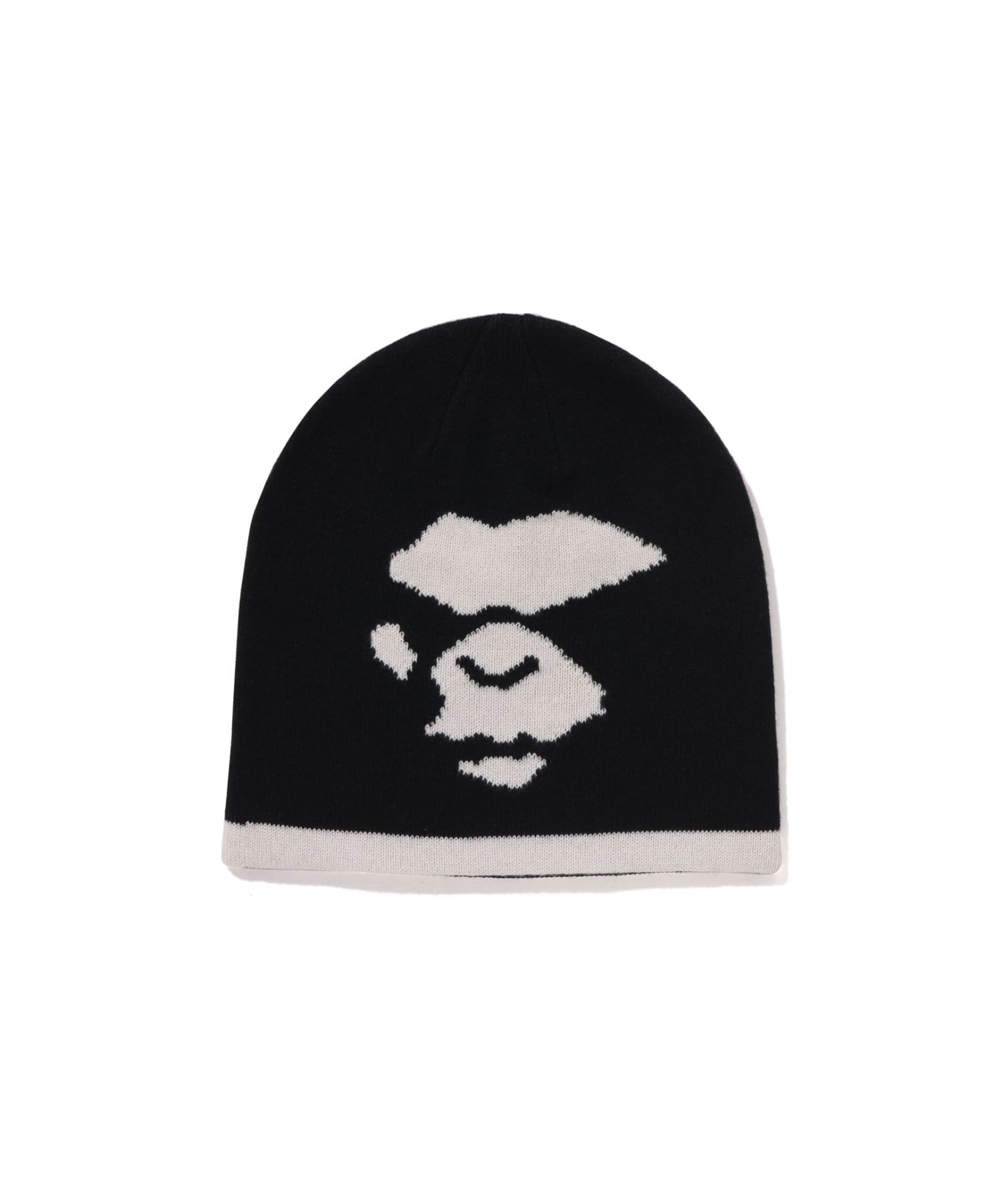 A BATHING APE ニット帽 APE BIG FACE ニット帽 ブラック black a bathing ape BAPE