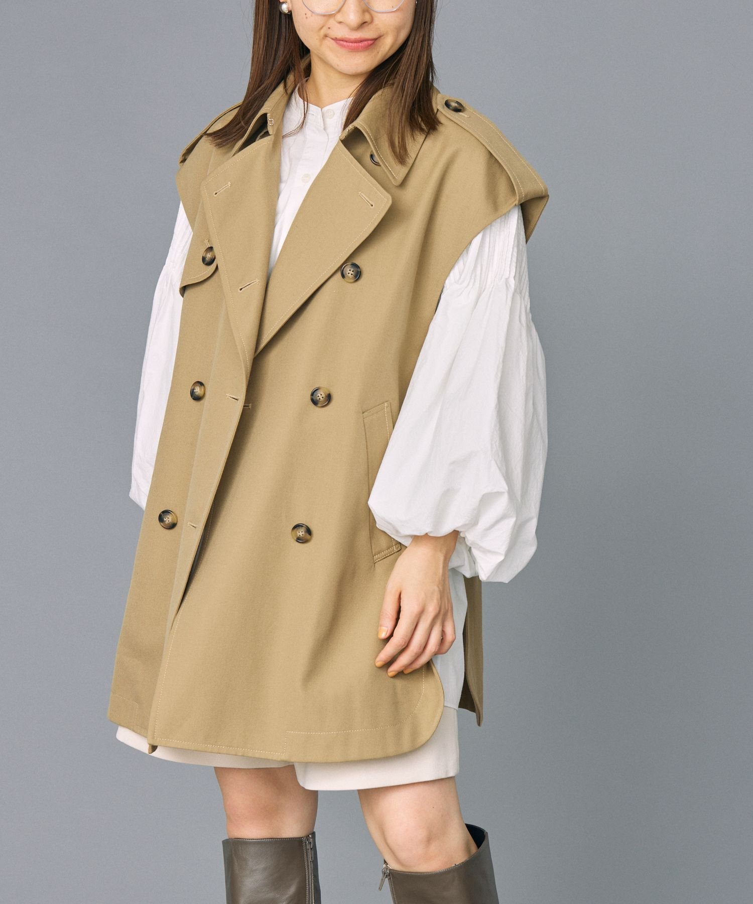 SALE／10%OFF】BABYLONE ギャバトレンチジレ バビロン ジャケット