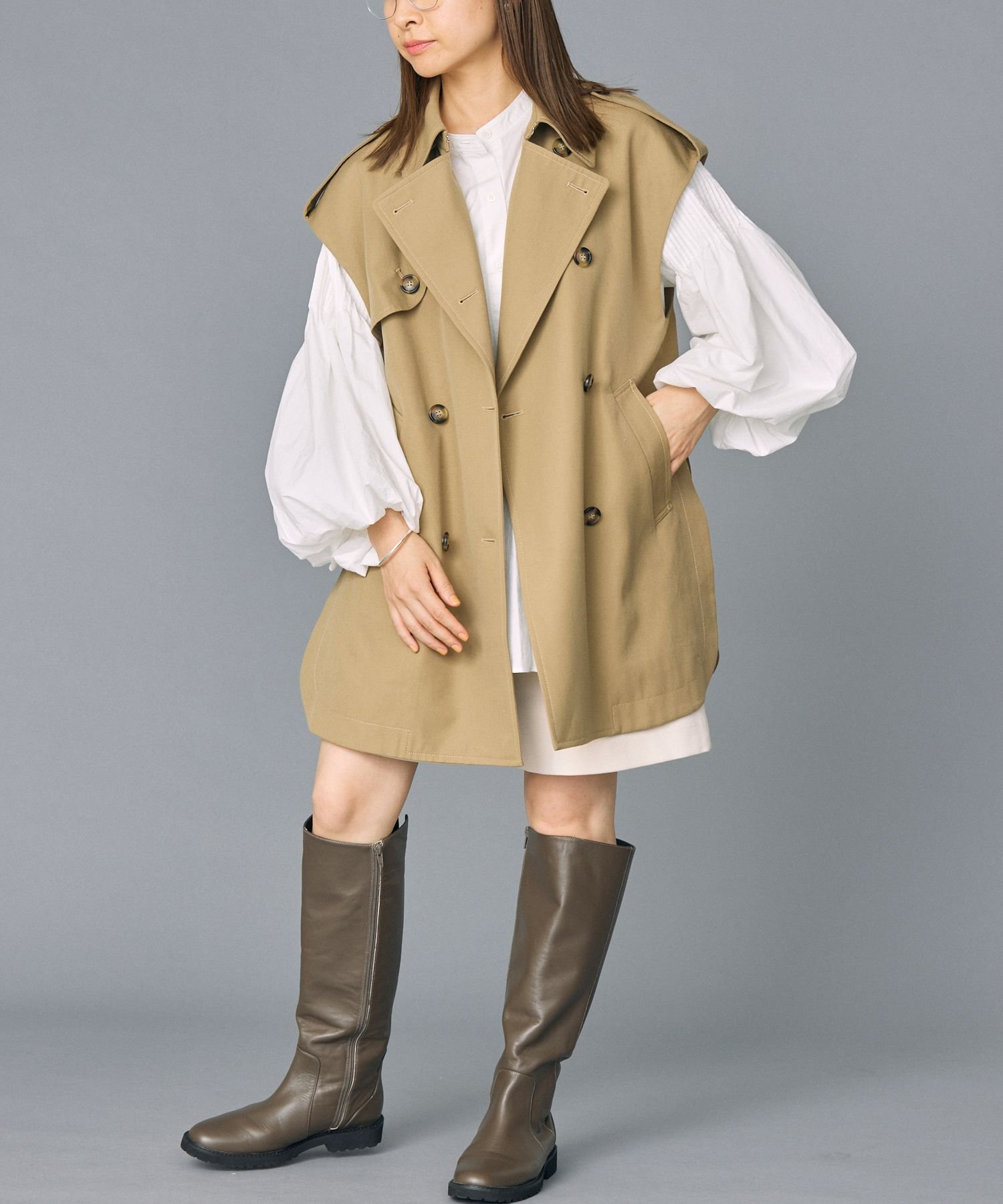 【新品タグ付き】BABYLONE バビロン カシュクール ジレ 楽天市場】【SALE／10%OFF】ギャバトレンチジレ BABYLONE