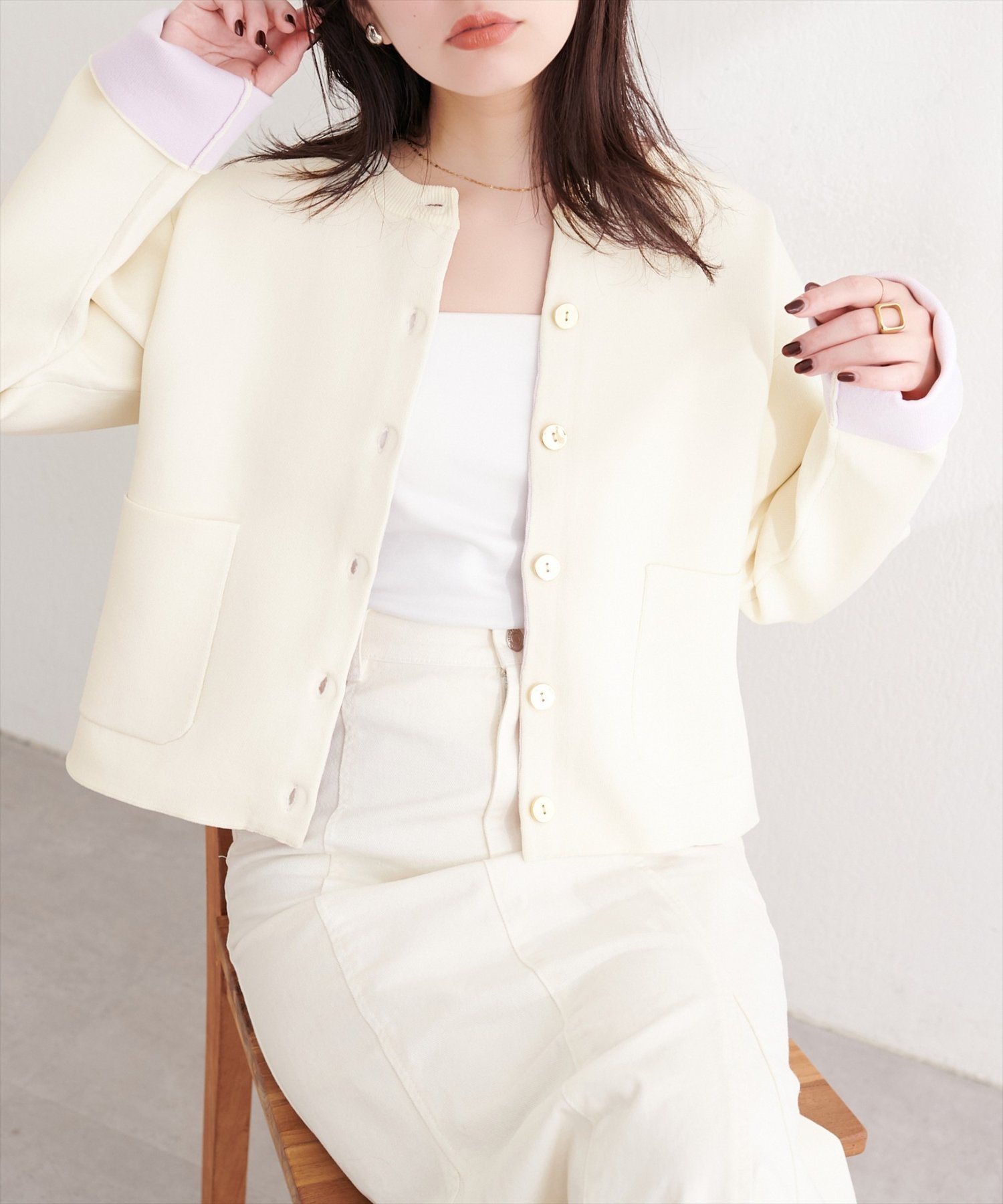 新品タグ付　cen. 2wayフーディシャツブルゾン cen.made in Japan/2WAYフーディーシャツブルゾン