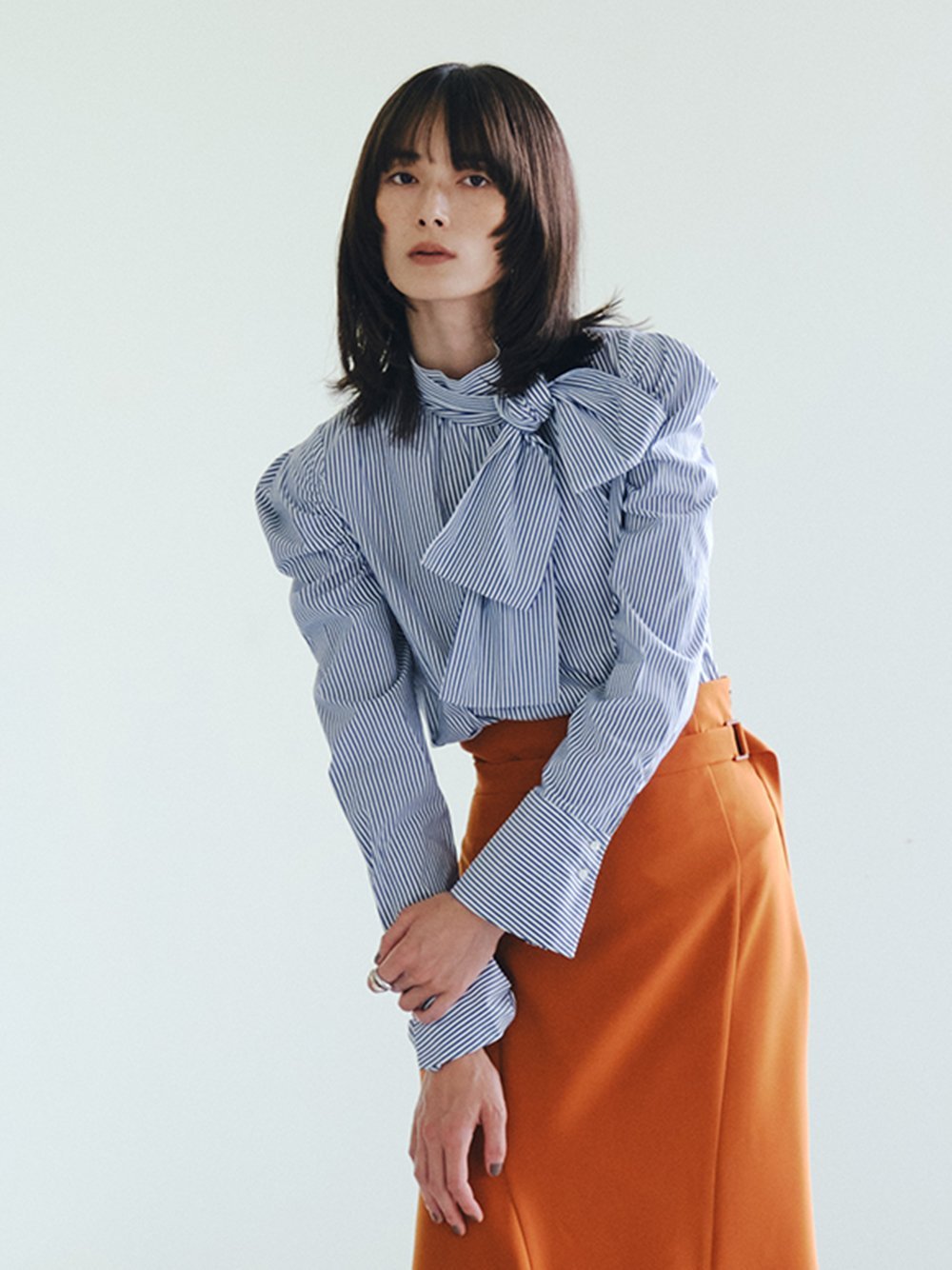 SALE／50%OFF】FRAY I.D バックリボンパフブラウス フレイ アイディー 