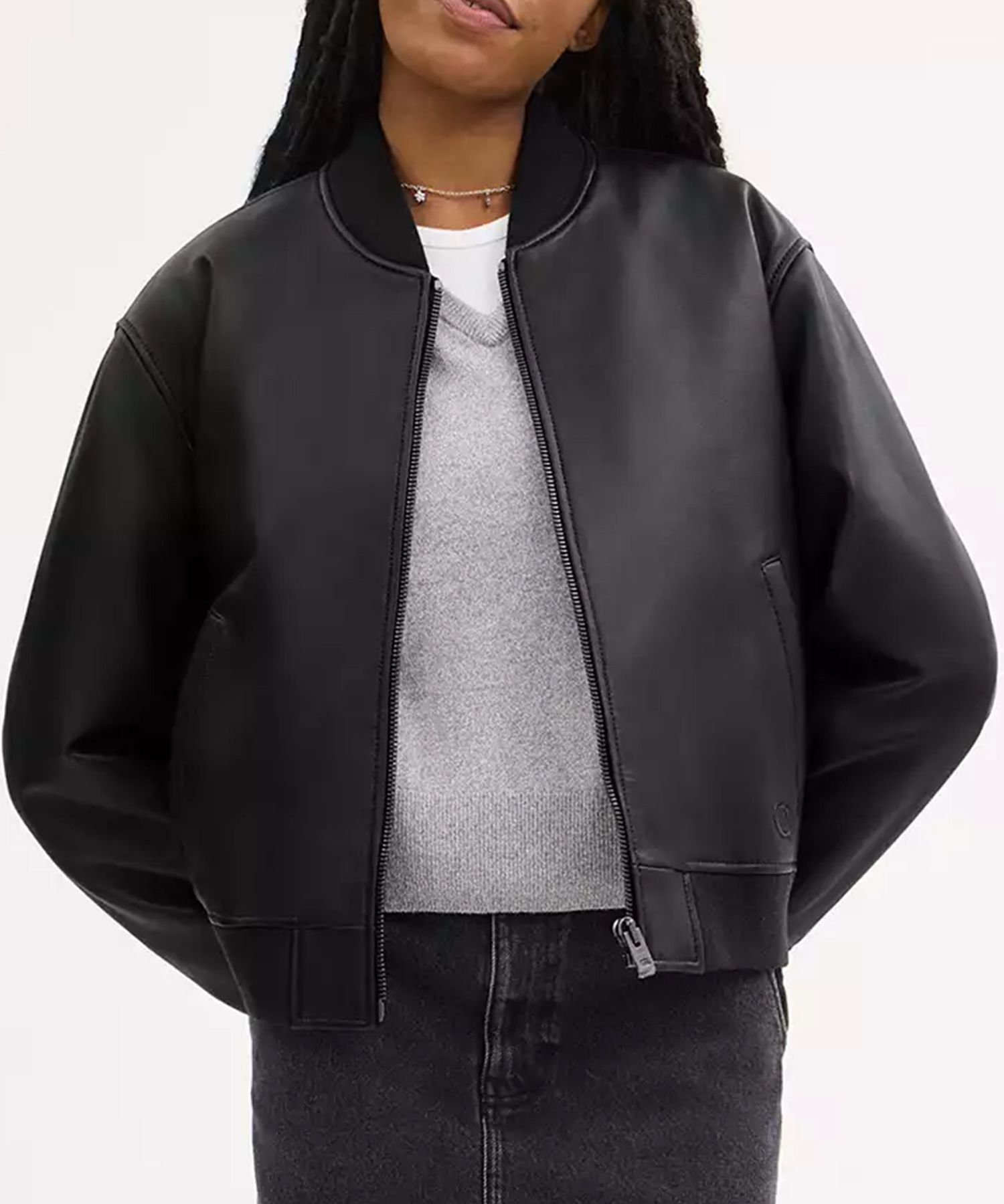 coach レザー ジャケット COACH OUTLET｜【公式】オーバーサイズド レザー ジャケット