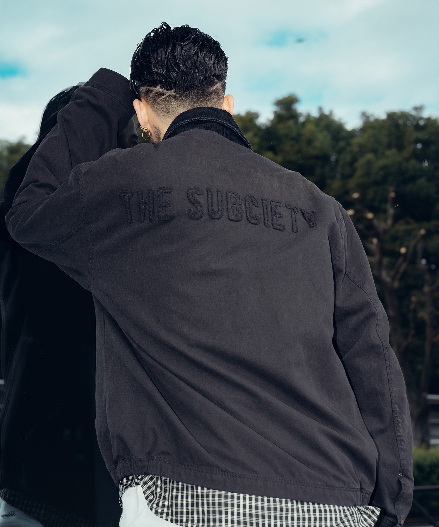 ◎美品◎Subciety ブラック MA-1ジャケット　スウェットセットXL ◎美品◎Subciety ブラック MA-1ジャケット スウェットセットXL