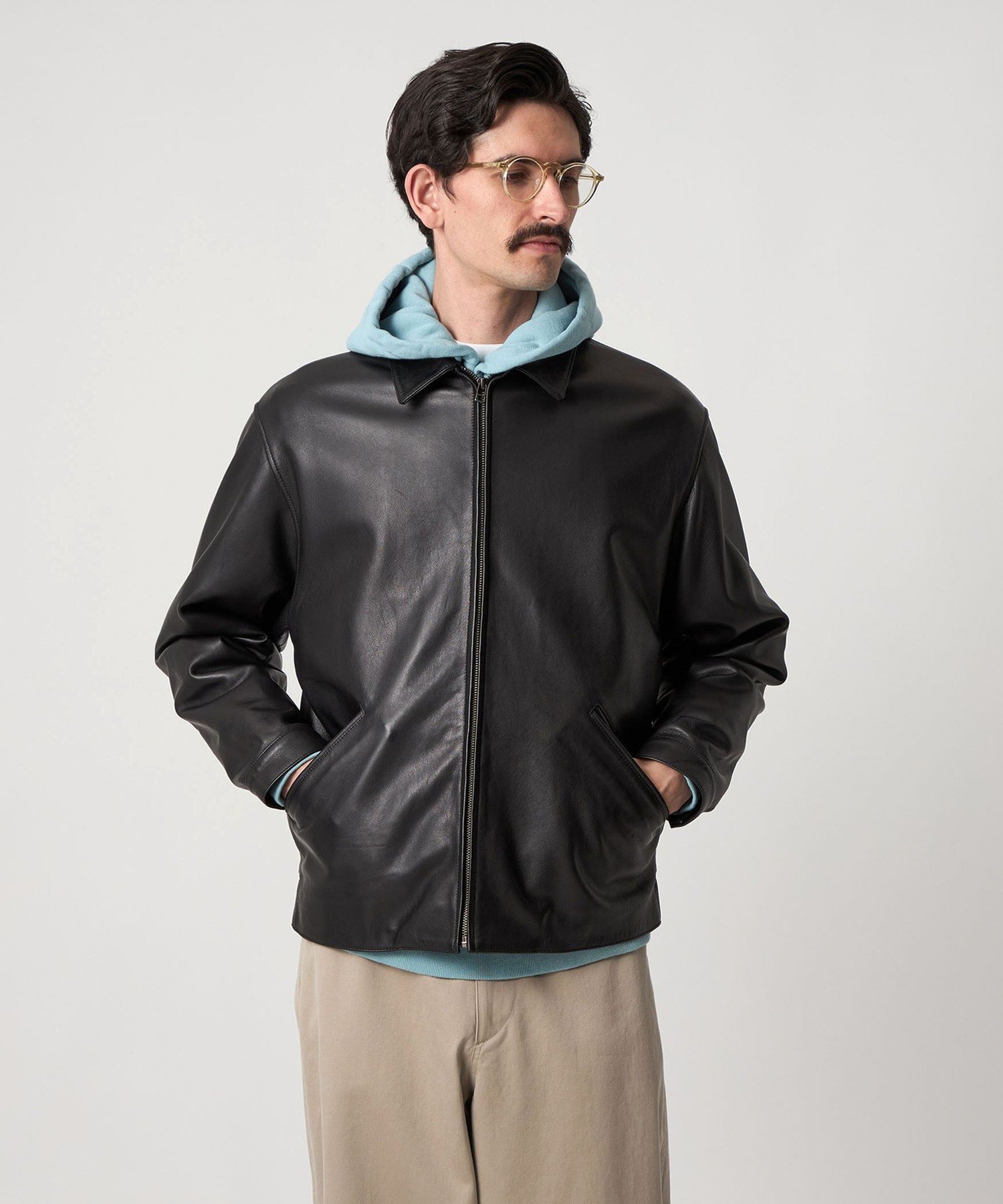 楽天市場】＜Steven Alan＞ シボ シープレザー ワーク ブルゾン Steven