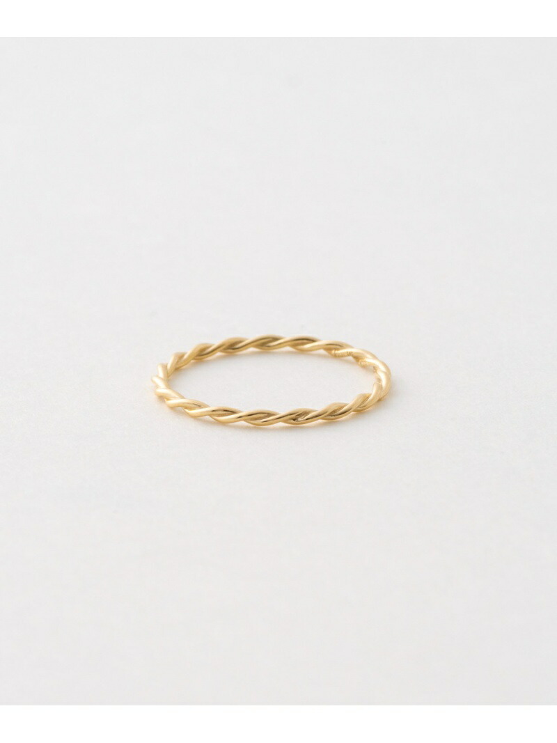 楽天市場】[レイヤード] K10YG ツイスト リング ete エテ アクセサリー