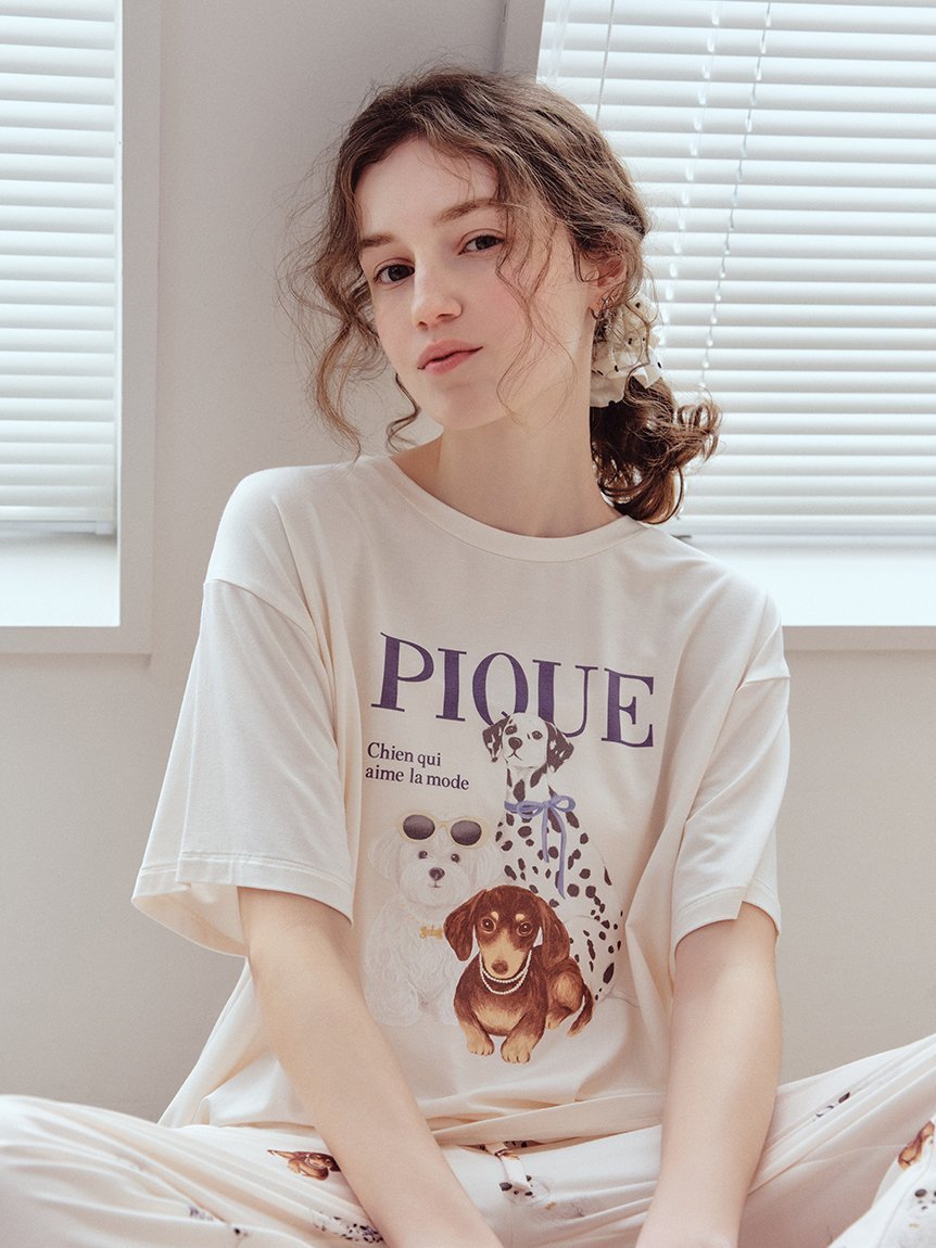SALE／30%OFF】gelato pique カラフルサテンシャツ&ショートパンツSET