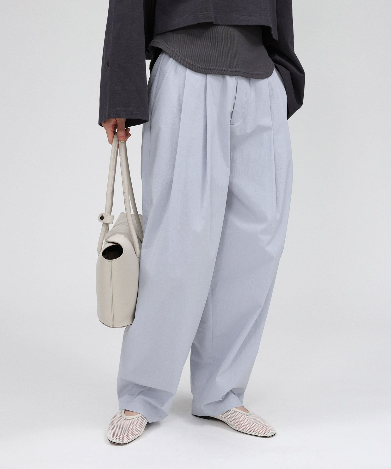 BABYLONE コットンナイロンタックパンツ バビロン パンツ その他