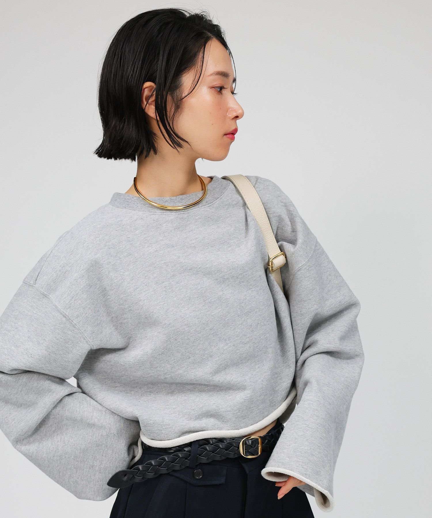 【BABYRONE 】スウェット BABYLONE カットオフショートスウェット バビロン トップス
