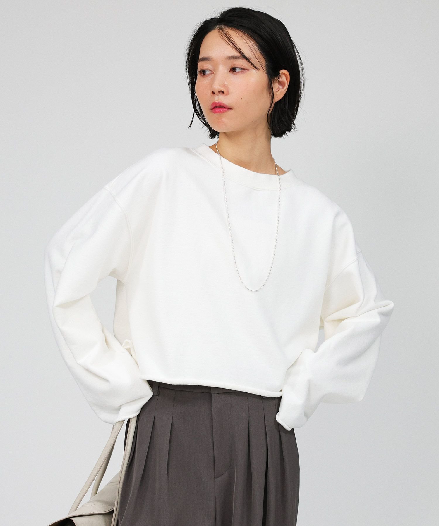 【BABYRONE 】スウェット BABYLONE カットオフショートスウェット バビロン トップス