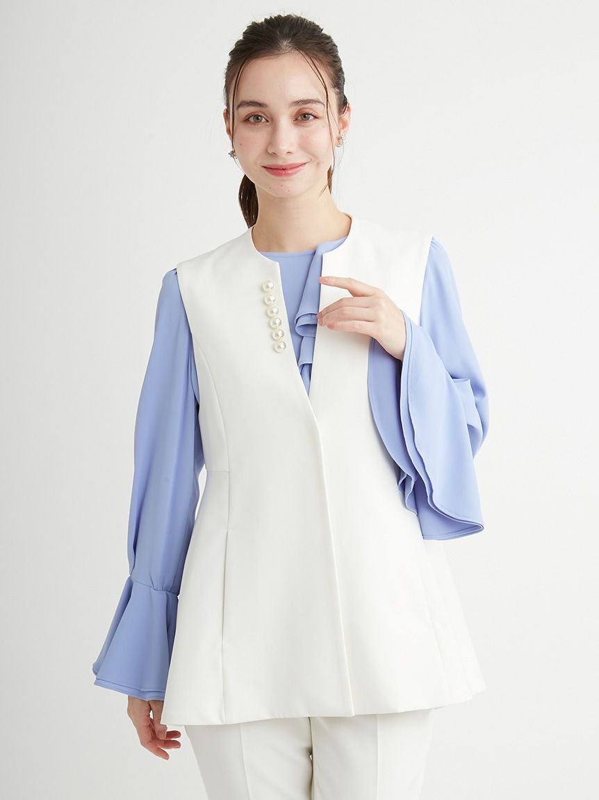 CELFORD(セルフォード)/裾ファーロングジレ CELFORD（セルフォード）の「裾ファーロングジレ（ベスト）」 - WEAR