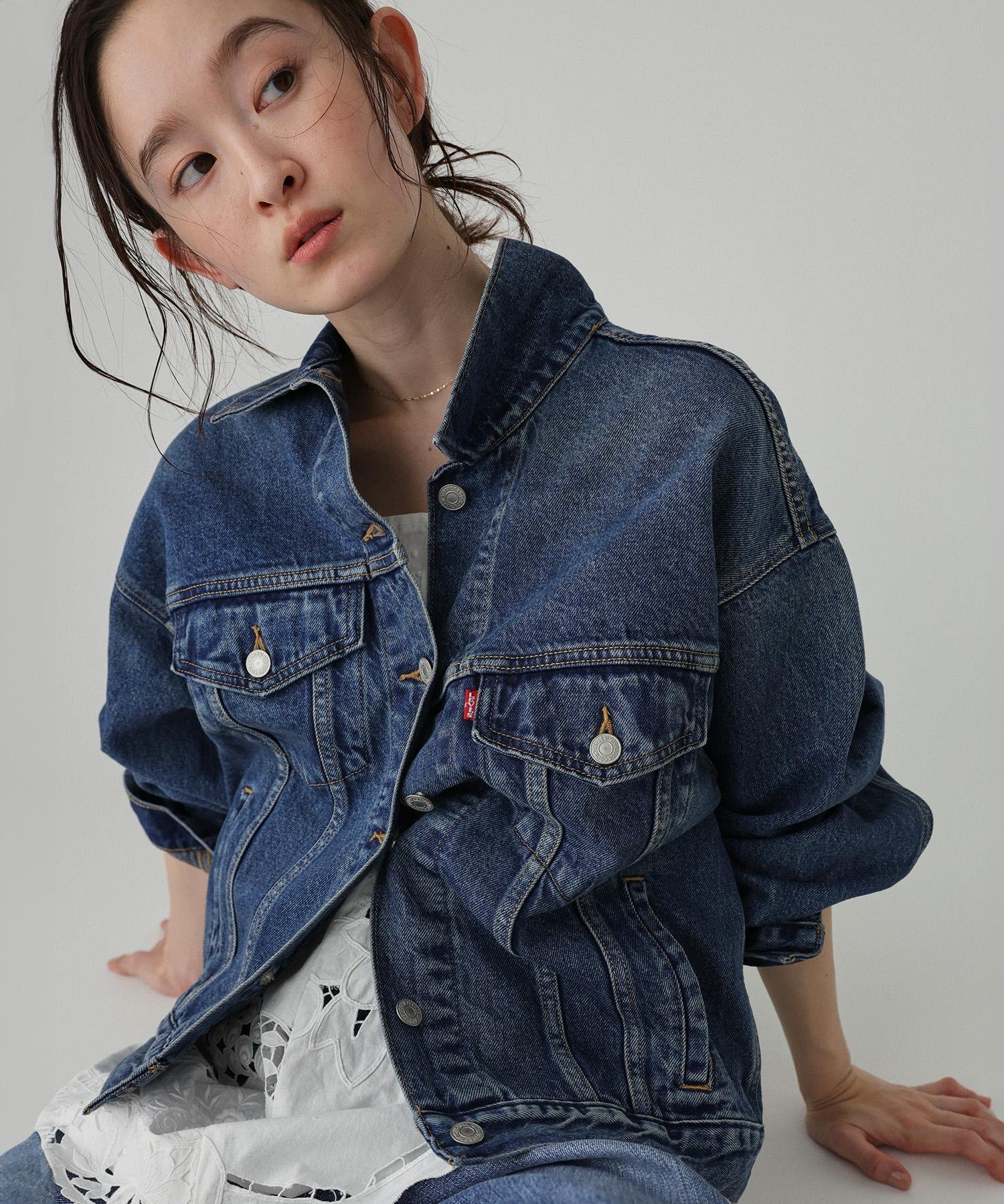 BABYLONE 【Levi's】＜BABYLONE限定モデル＞TRUCKER JACKET バビロン ジャケット・アウター デニムジャケット ネイビー【送料無料】画像