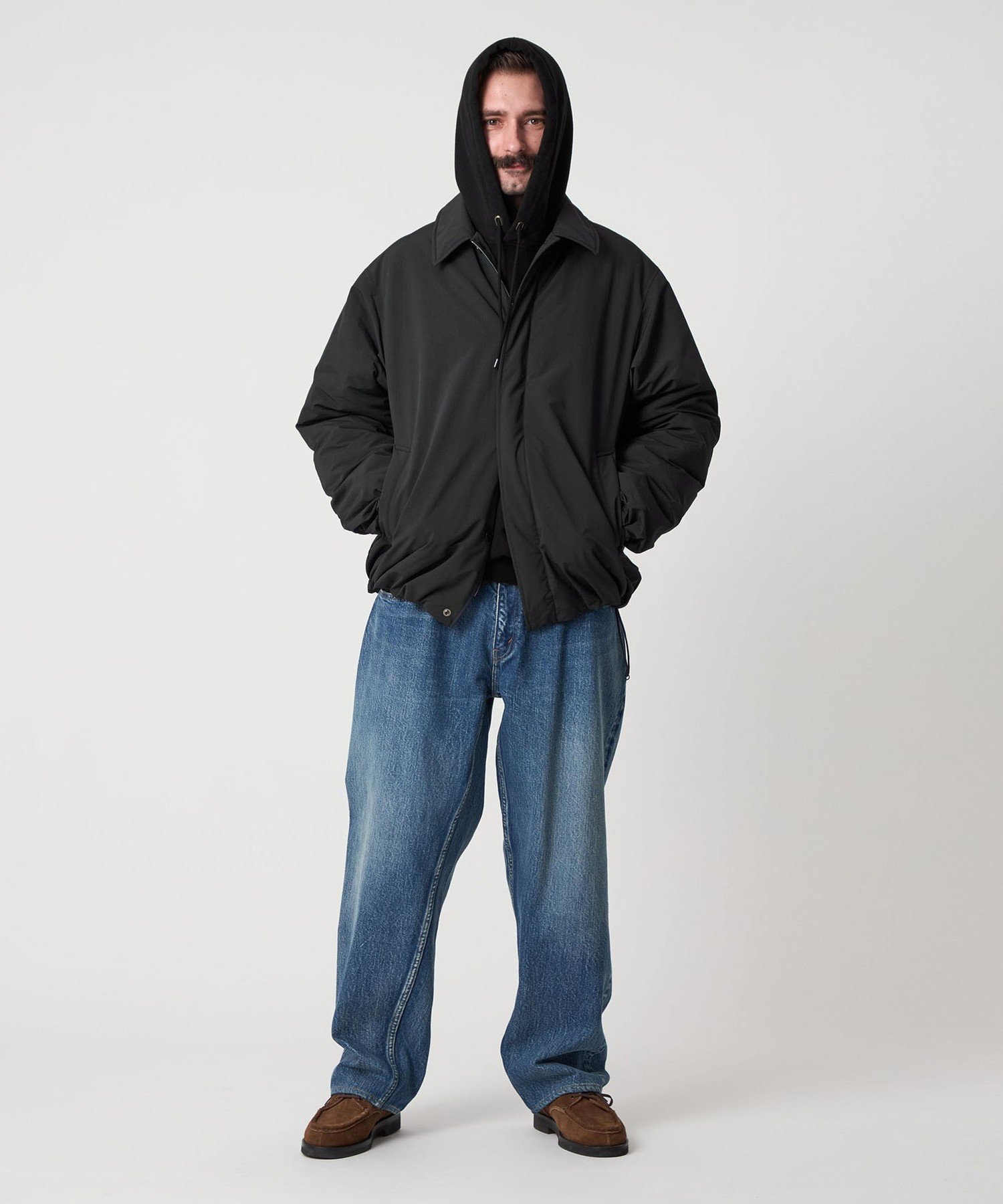 Steven Alan ダルマ　バルカラージャケットⅡ Lサイズ ダークグレー Steven Alan＞ ダルマ バルカラー ジャケットII