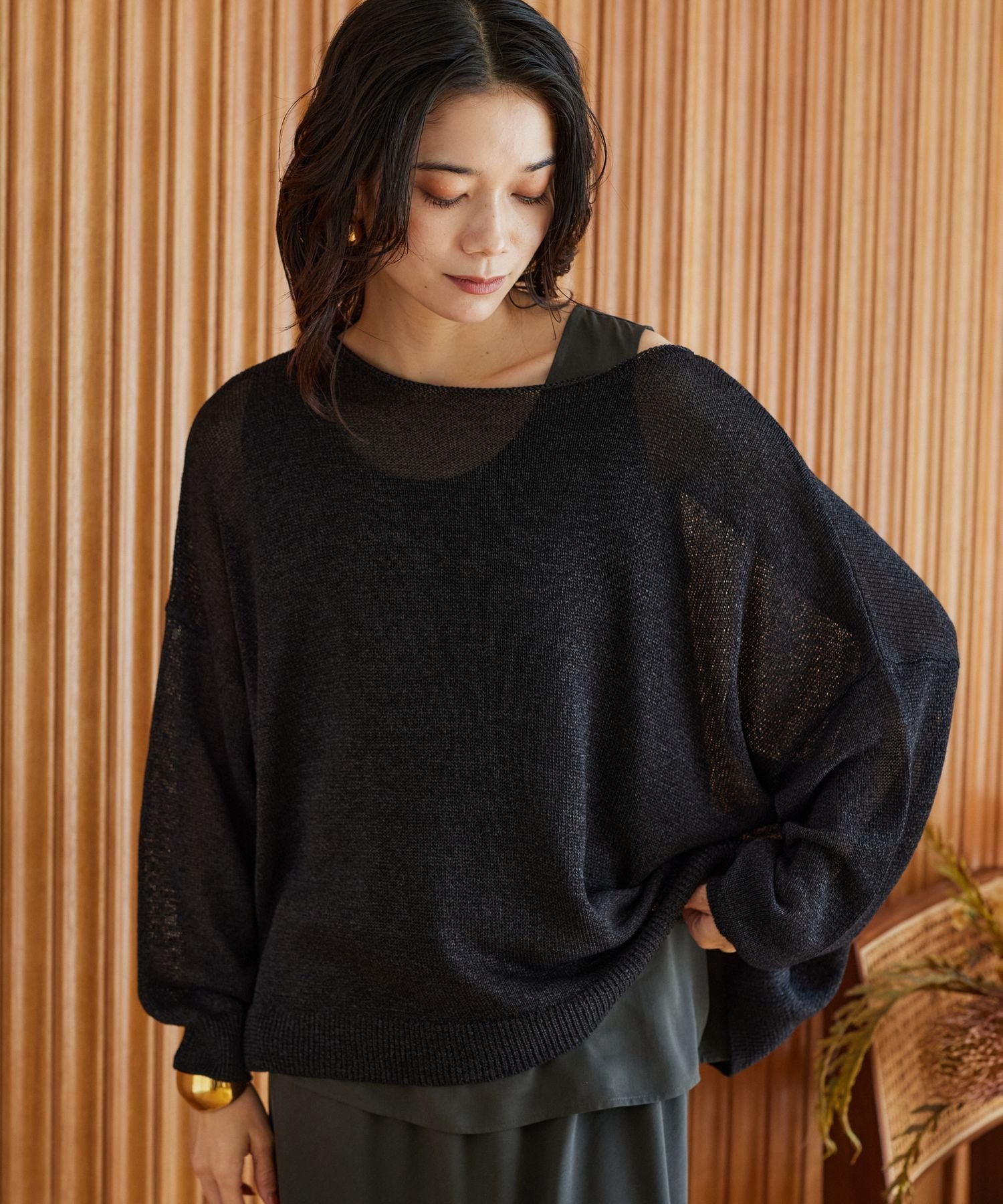 楽天市場】【SALE／40%OFF】ペーパーリラックスニット