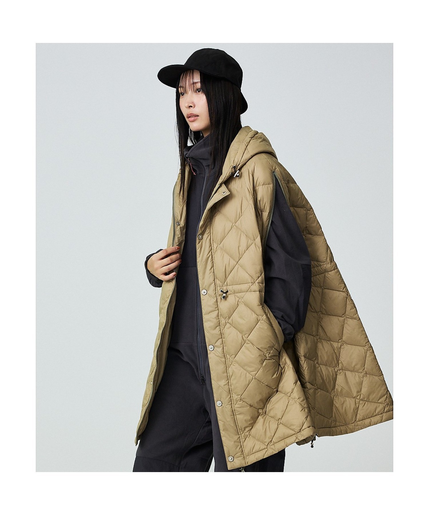 楽天市場】TAION タイオン ミリタリー ダウンケープ TAION-CPML-1