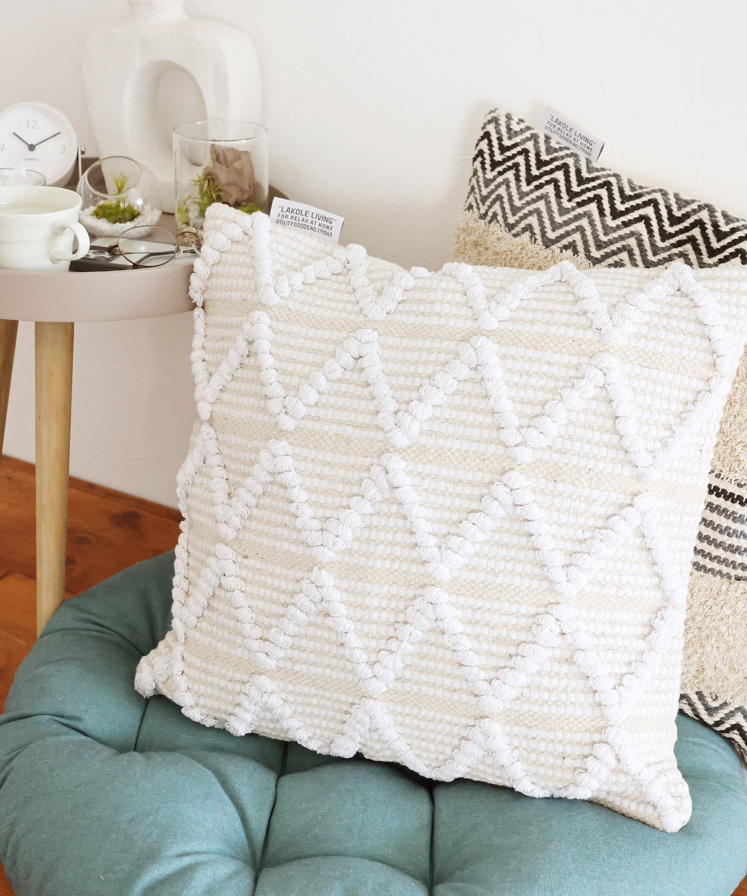 楽天市場】ぽこぽこクッションカバー LAKOLE ラコレ インテリア・生活