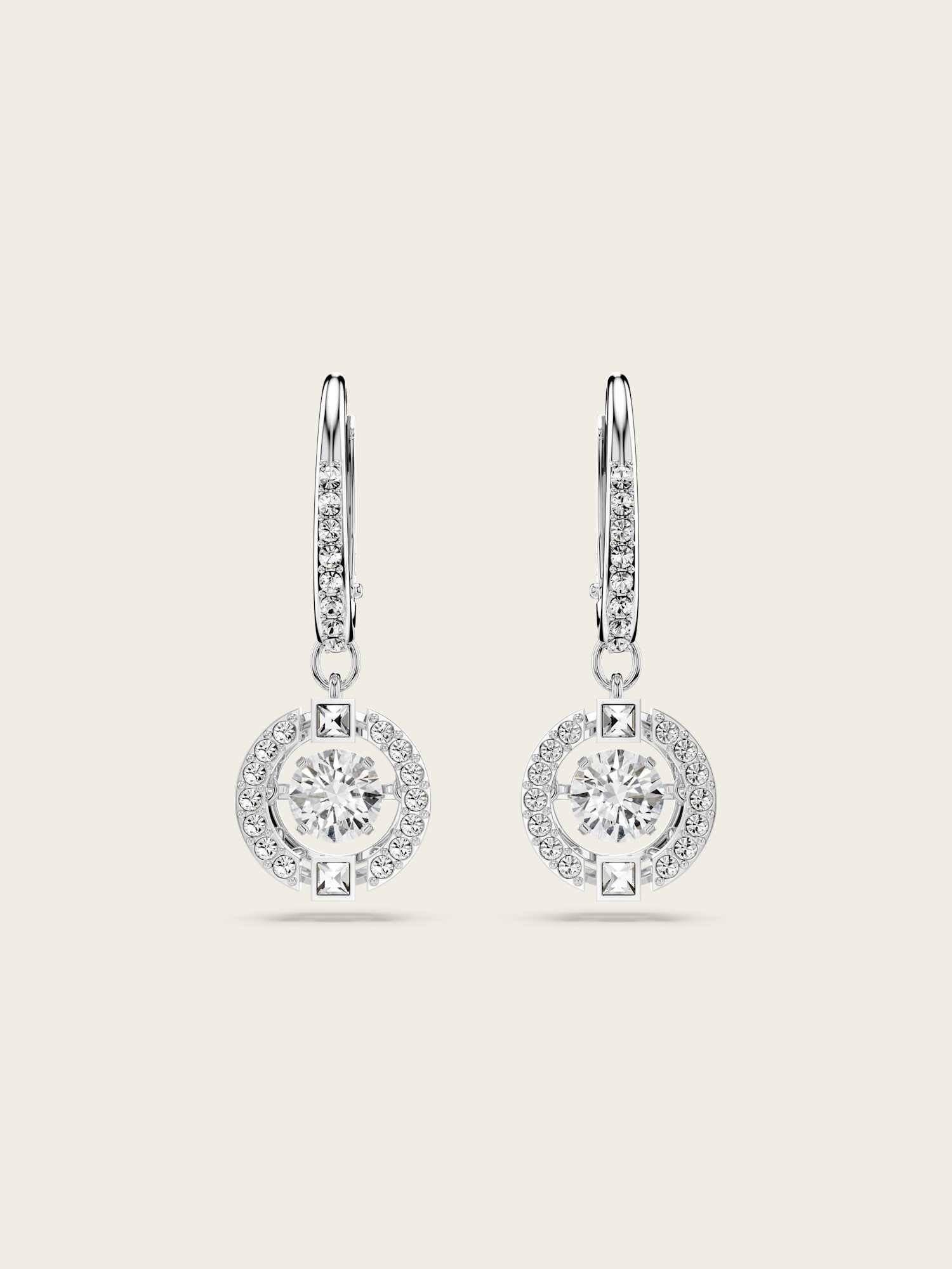 SWAROVSKI 【公式】【スワロフスキー】Una ドロップピアス, ラウンド 