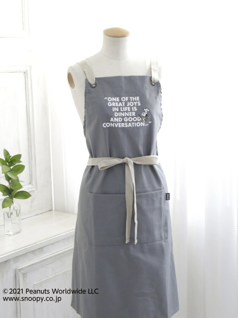 楽天市場 Sale 19 Off Peanuts エプロン Afternoon Tea アフタヌーンティー リビング 生活雑貨 キッチン ダイニング グレー Rba E 送料無料 Rakuten Fashion Afternoon Tea Living