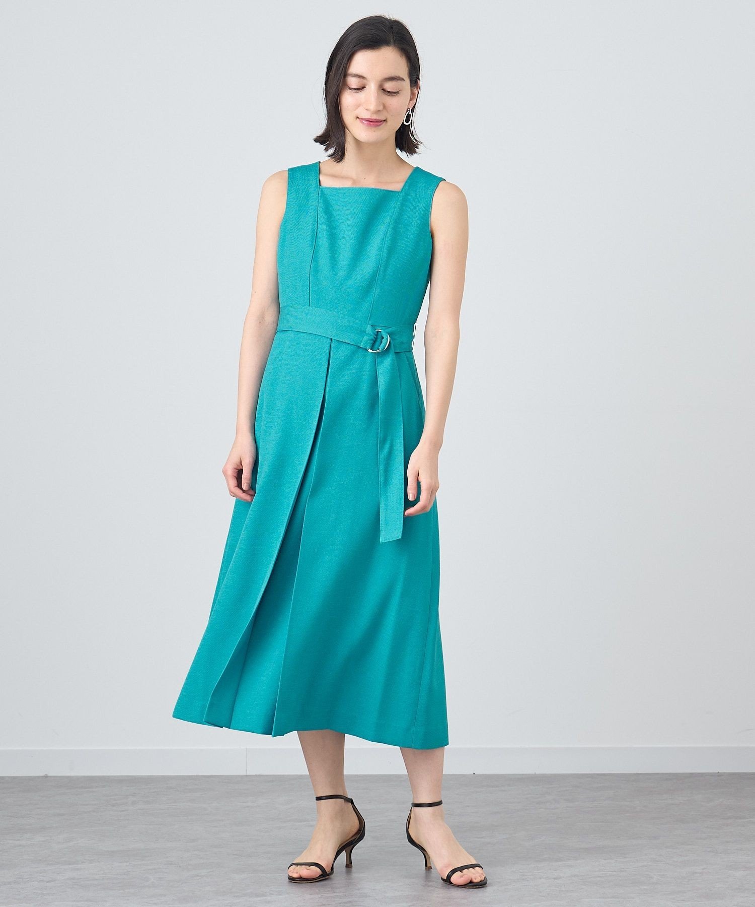 ANAYI ヘリンボンチェックベルト付き　ワンピース 楽天市場】【SALE／50%OFF】ヘリンボンチェックベルト付き