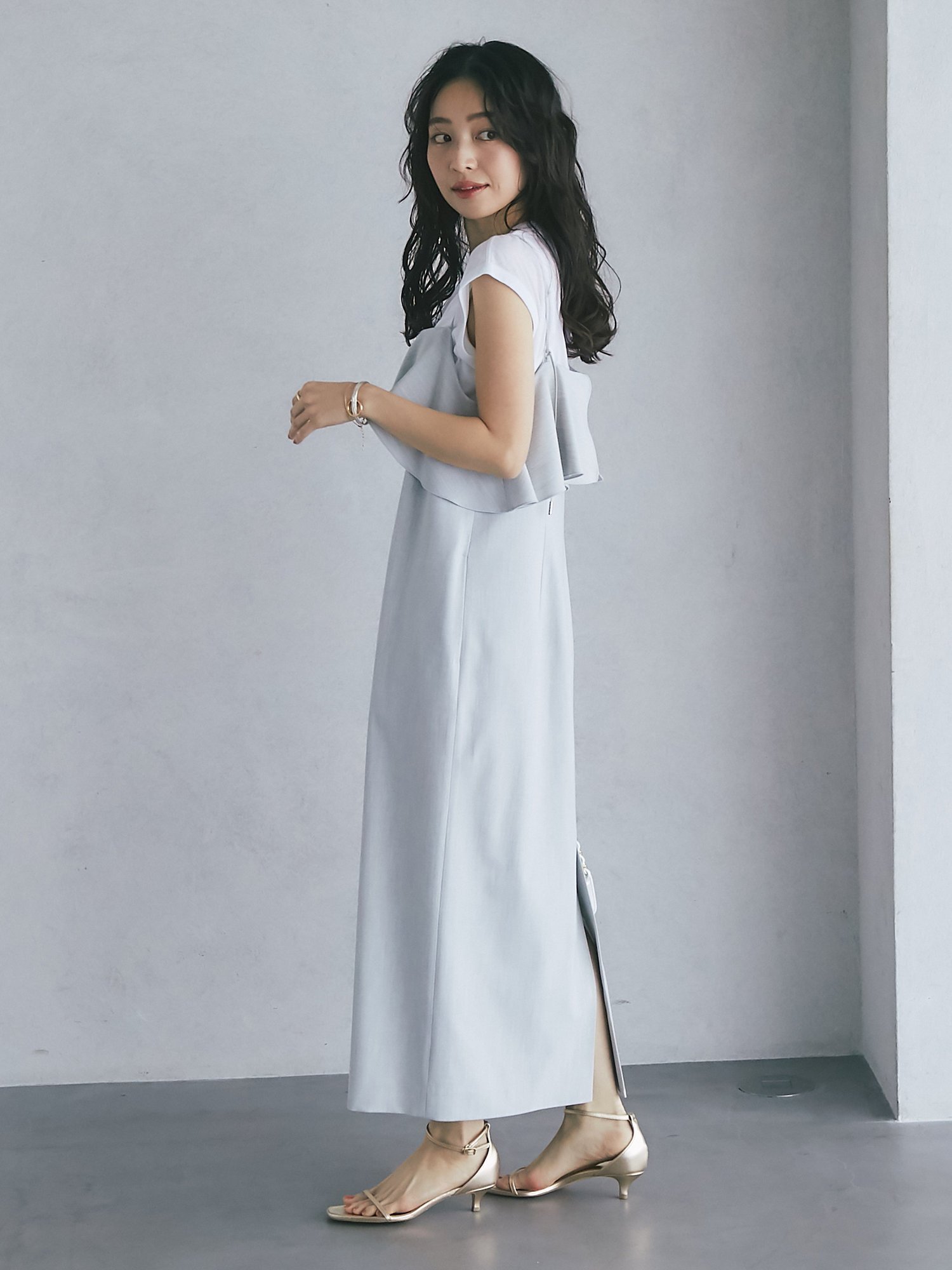 最終値下 美品 La boutique BonBon ラッフルキャミワンピース La boutique Bonbon ワンピース ラッフルキャミワンピース