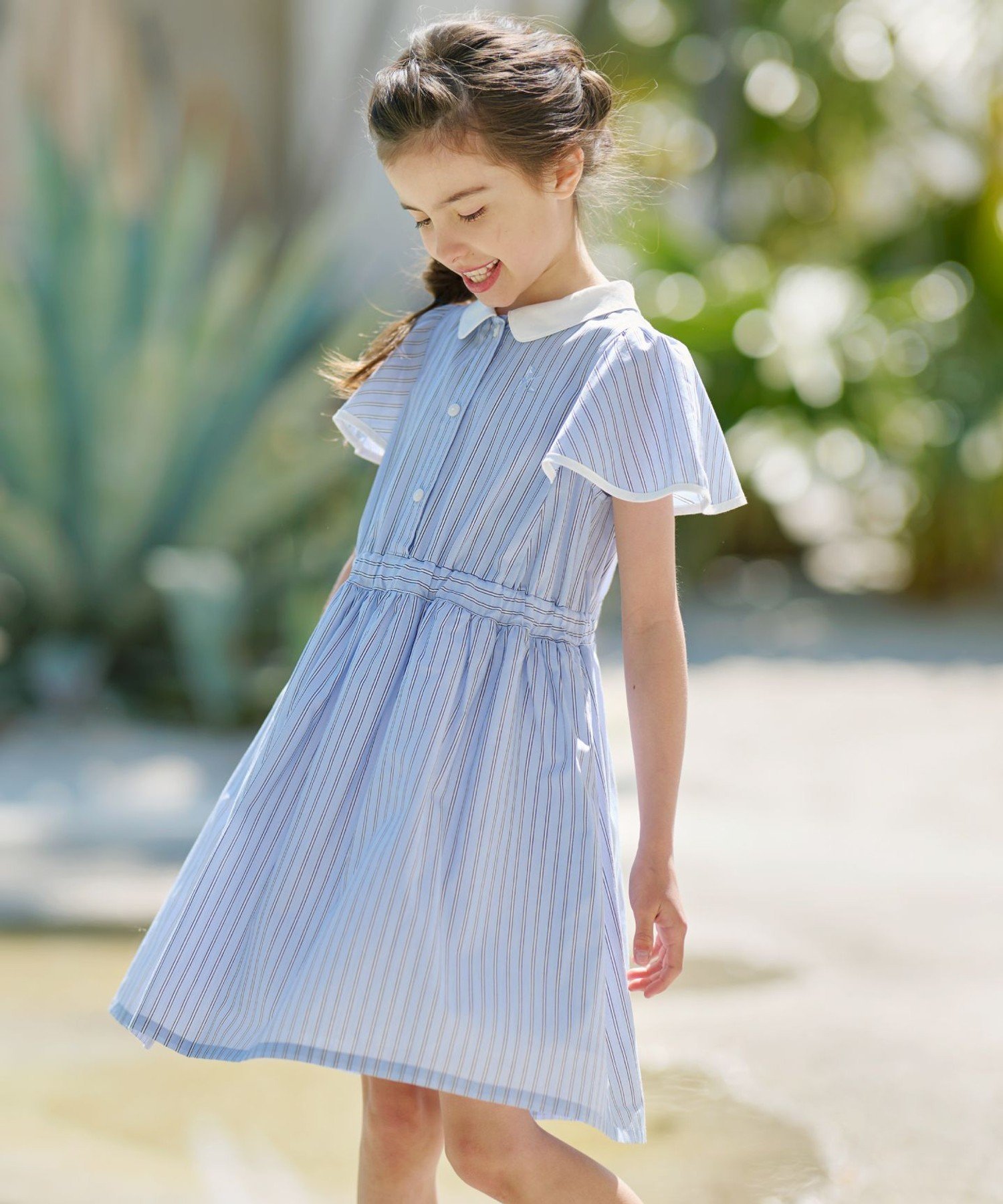 美品　クミキョク　ファー付　ワンピース　ドレス　TL 150 160 クミキョク キッズ 組曲 KIDS 【150－160cm】チェック