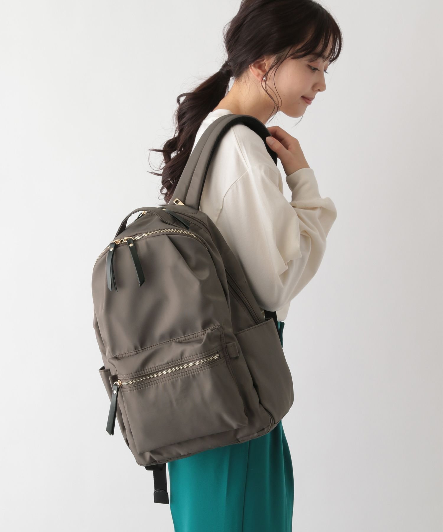 【SALE/70%OFF】GLOBAL WORK 撥水軽量12ポケットリュック/163158 グローバルワーク バッグ リュック・バックパック ベージュ ブラック カーキグリーン ホワイト グレー オレンジ