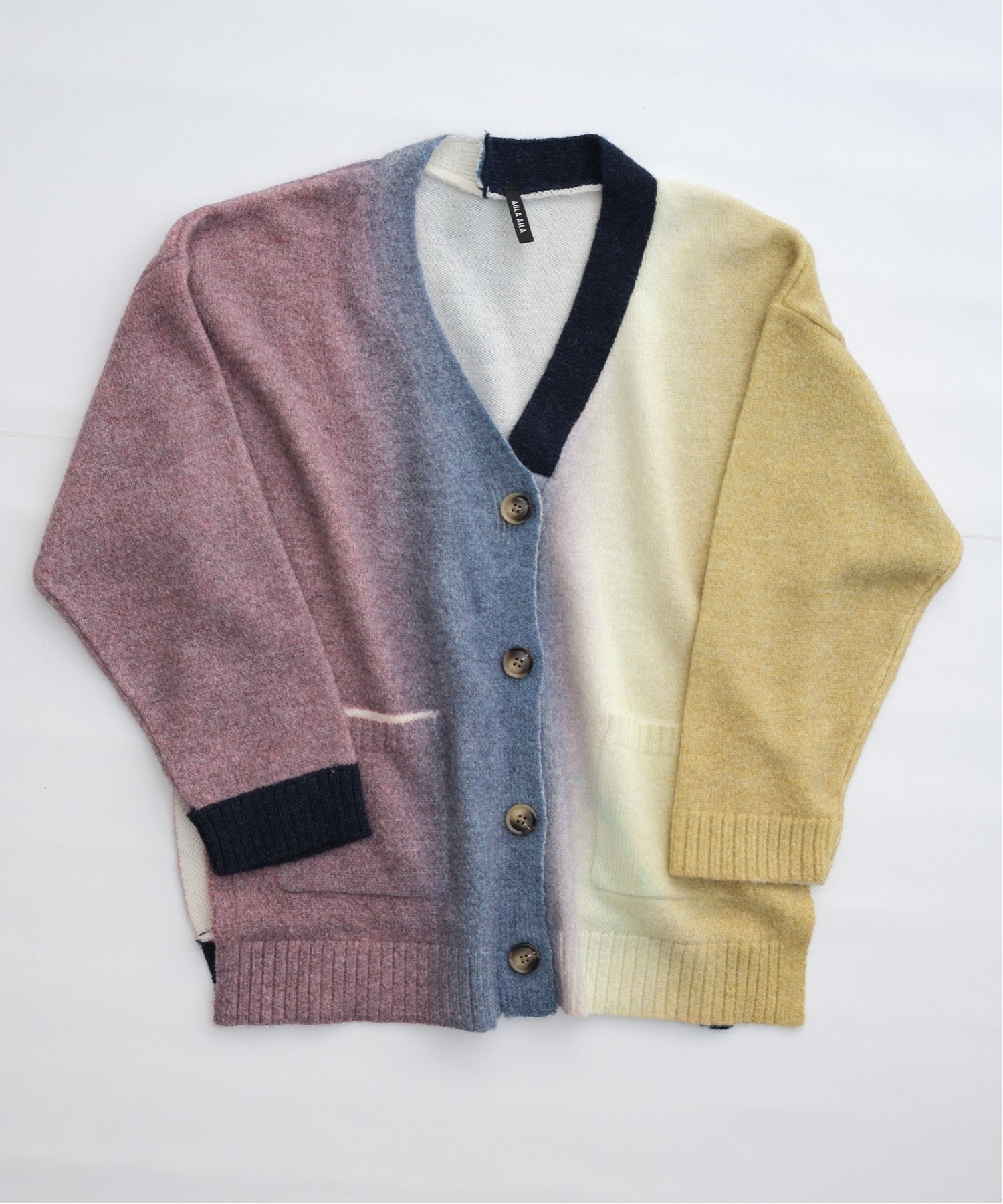 AULA AILA GRADATION KNIT CARDIGAN アウラアイラ トップス