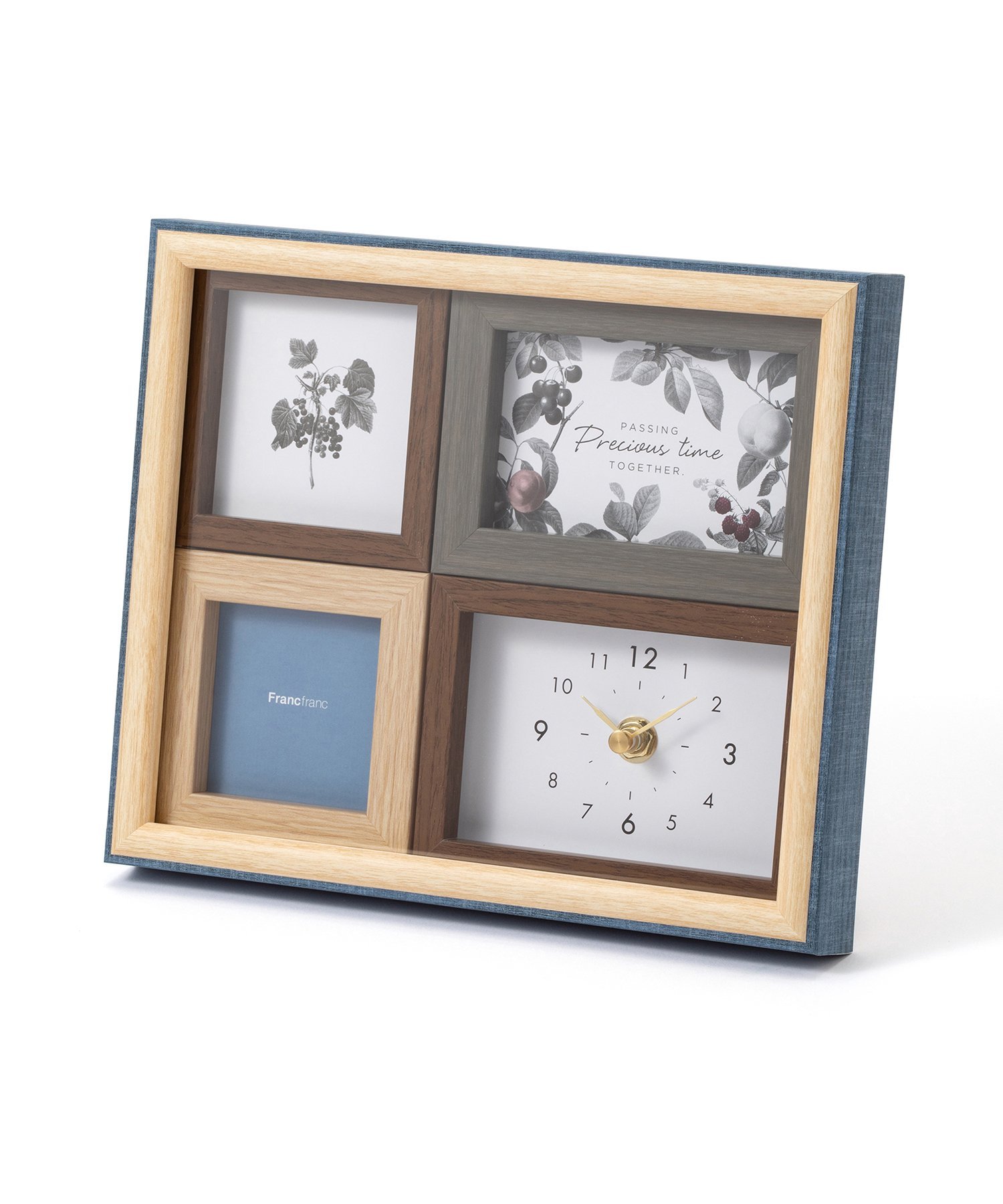 Francfranc♡フォトフレーム×3点 楽天市場】Francfranc 時計付きナチュラルフォトフレーム フランフラン
