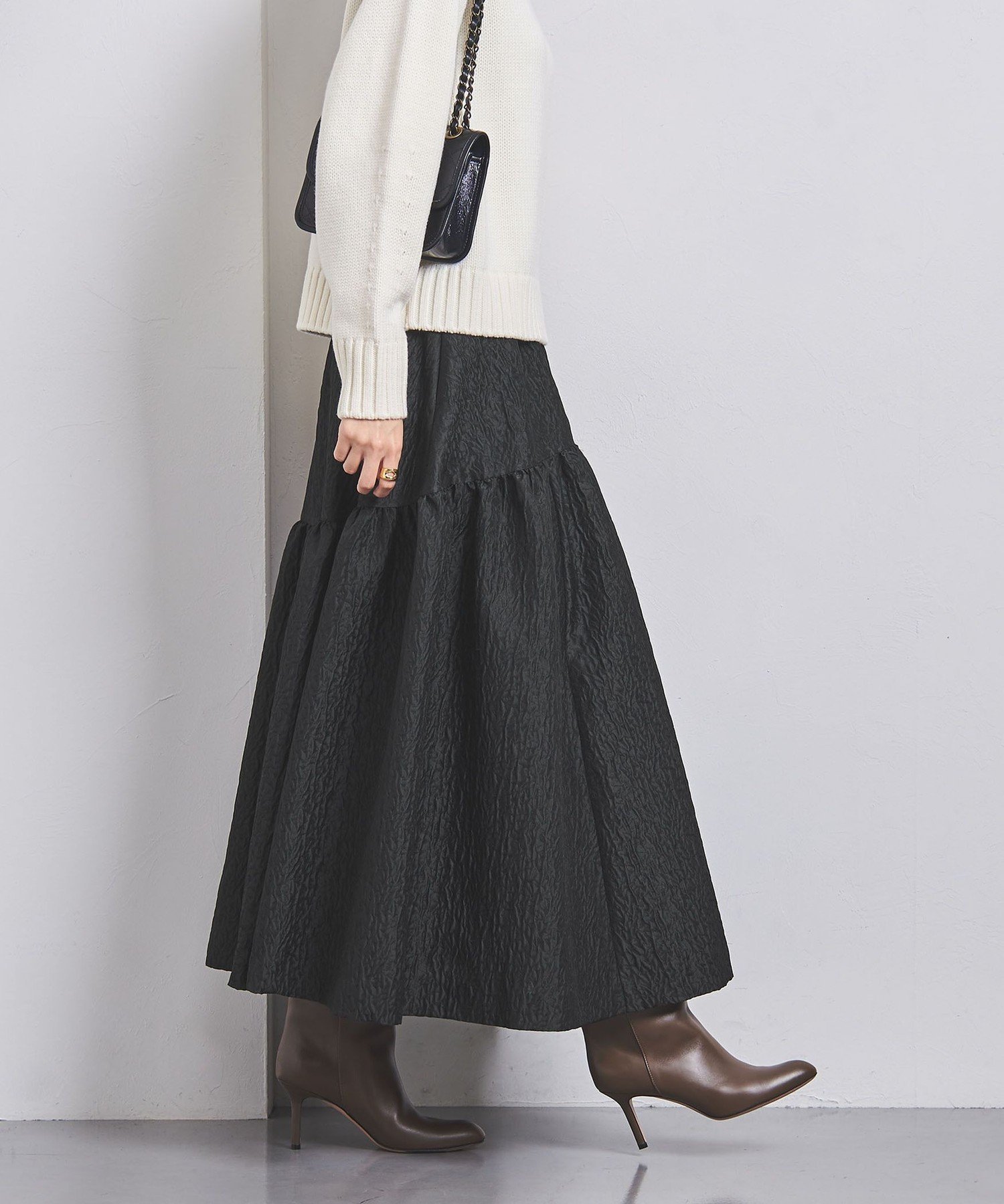 SALE／30%OFF】UNITED ARROWS エアリー ジャカード スカート 