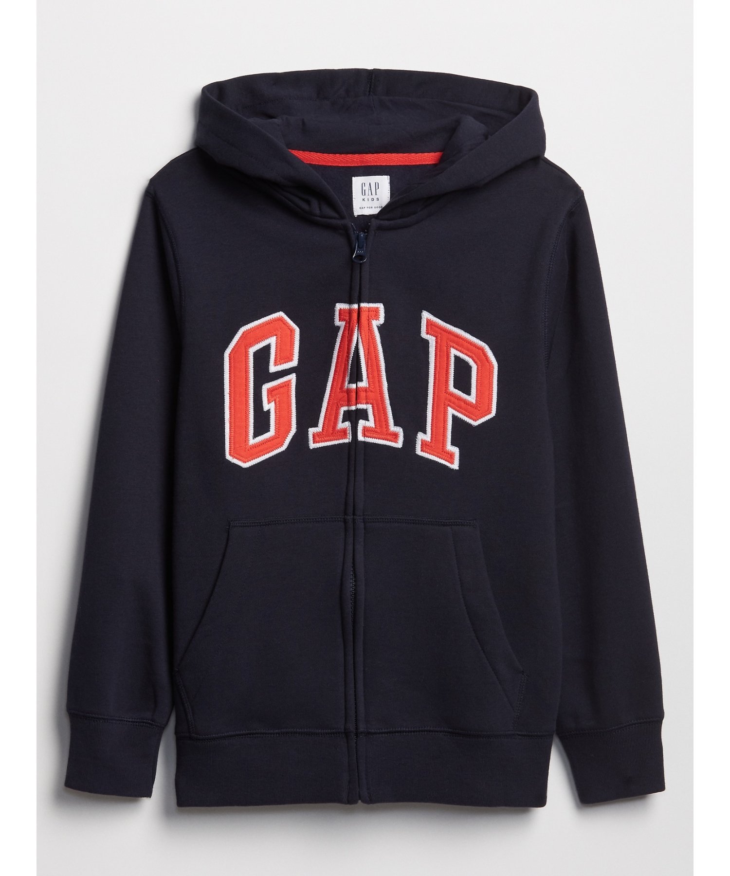 GAP ギャップ パーカー ロゴ刺繍 太アーム ブラック Lサイズ 16 セール】GAPロゴ ボアパーカー (キッズ)（パーカー）｜GAP