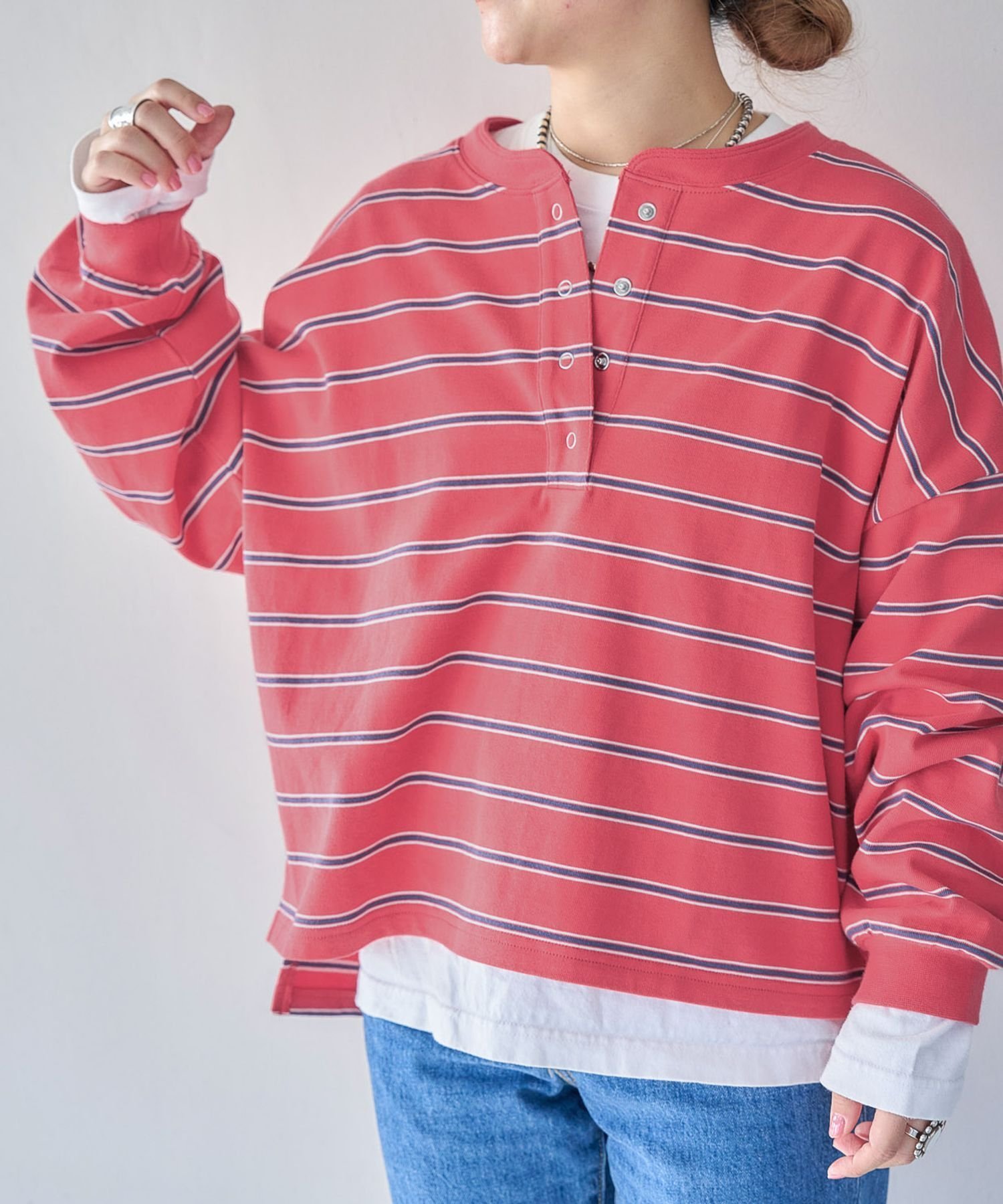 SALE／70%OFF】studio CLIP 【ONKUL掲載商品】ヘンリーネックマルチ