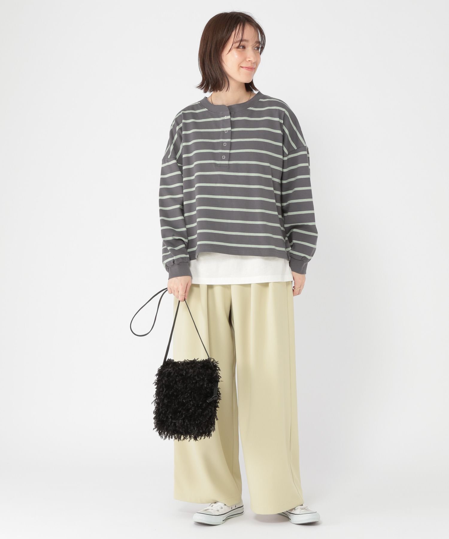 SALE／70%OFF】studio CLIP 【ONKUL掲載商品】ヘンリーネック