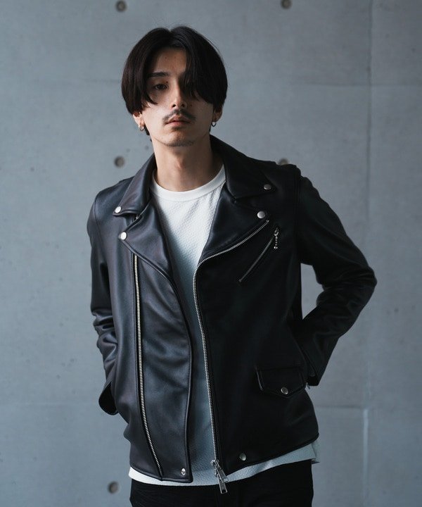 の*ま様 GARNI × RATTLE TRAP ゴートレザーライダース 楽天市場】RATTLE TRAP SHEEP LEATHER/シープレザー ダブル