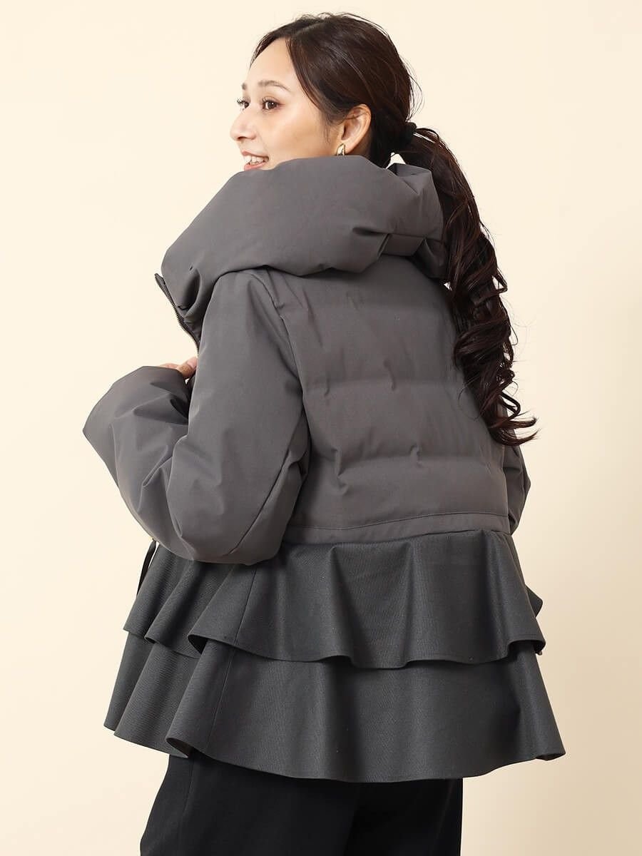 SALE／29%OFF】FENNEL フレアペプラムダウンコート ヴァン ジャケット