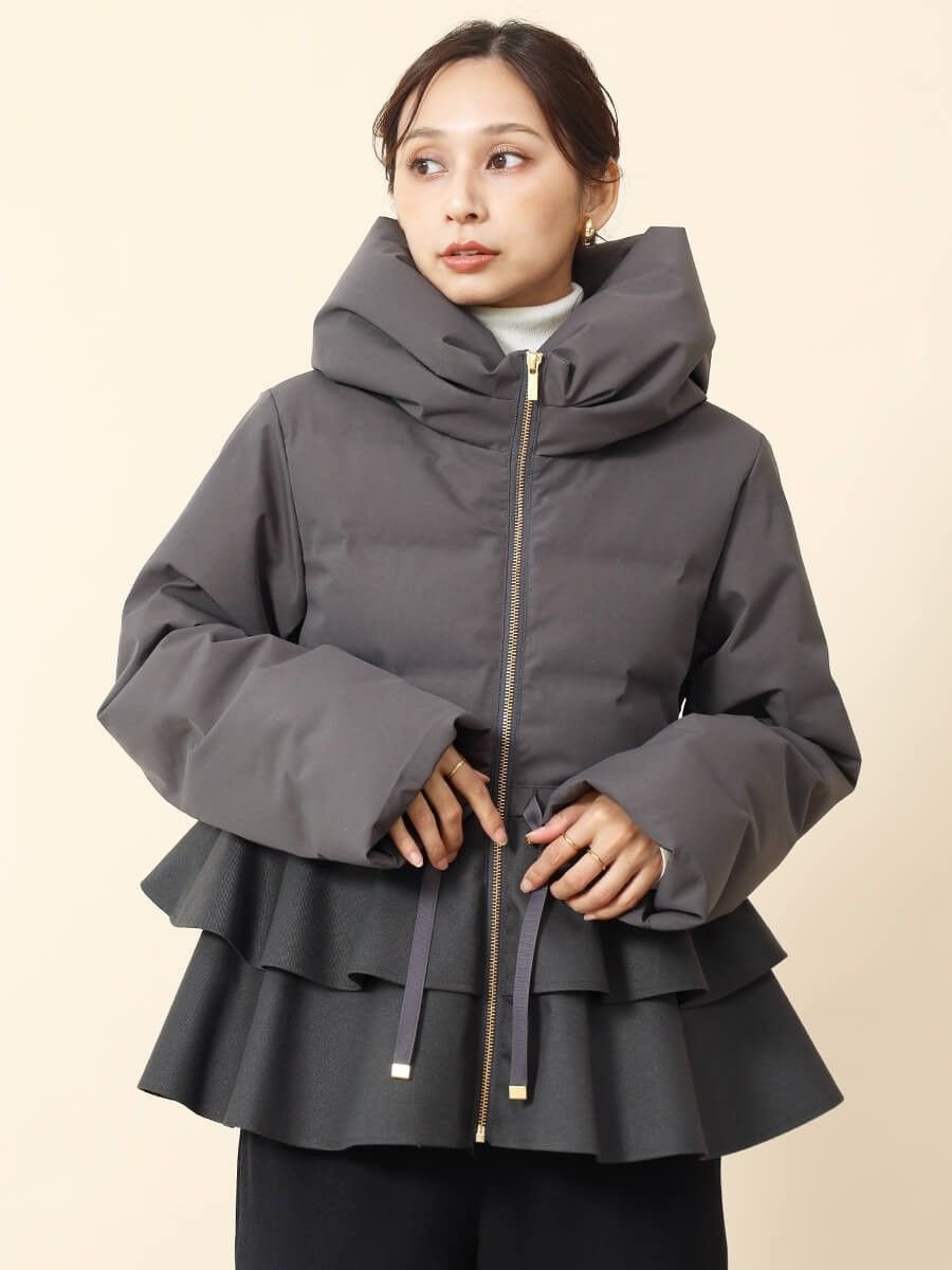 SALE／29%OFF】FENNEL フレアペプラムダウンコート ヴァン ジャケット 