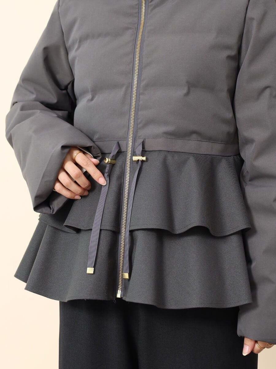 SALE／29%OFF】FENNEL フレアペプラムダウンコート ヴァン ジャケット