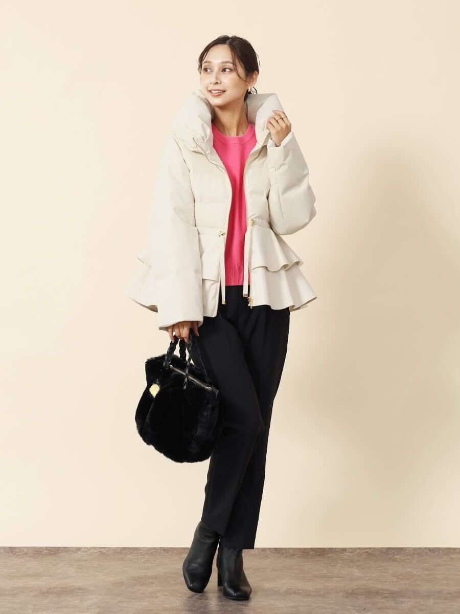 SALE／29%OFF】FENNEL フレアペプラムダウンコート ヴァン ジャケット