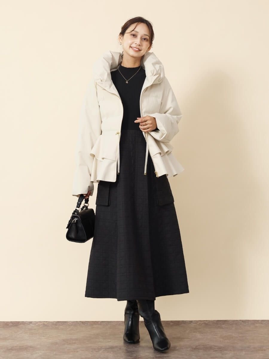 SALE／29%OFF】FENNEL フレアペプラムダウンコート ヴァン ジャケット