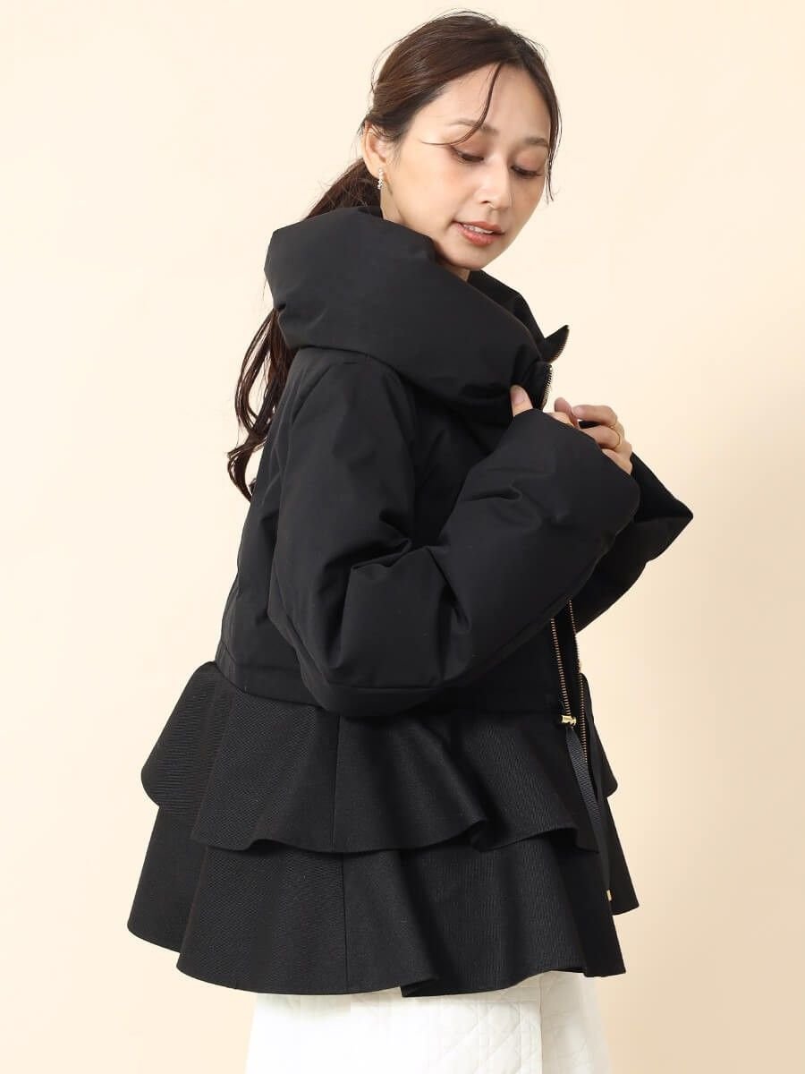 SALE／29%OFF】FENNEL フレアペプラムダウンコート ヴァン ジャケット