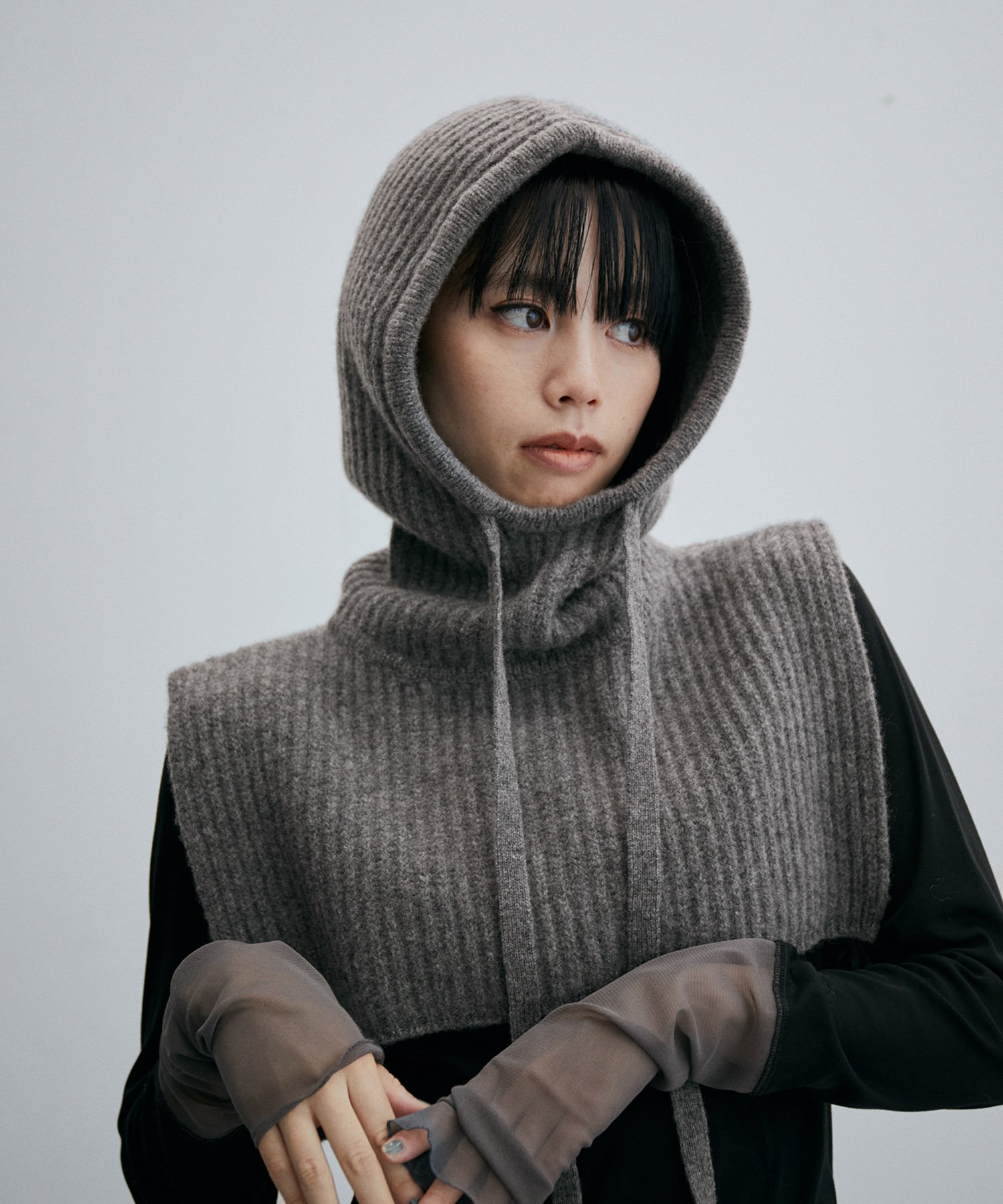ADAM ET ROPE' FEMME ウールカシミヤバラクラバ アダムエロペ
