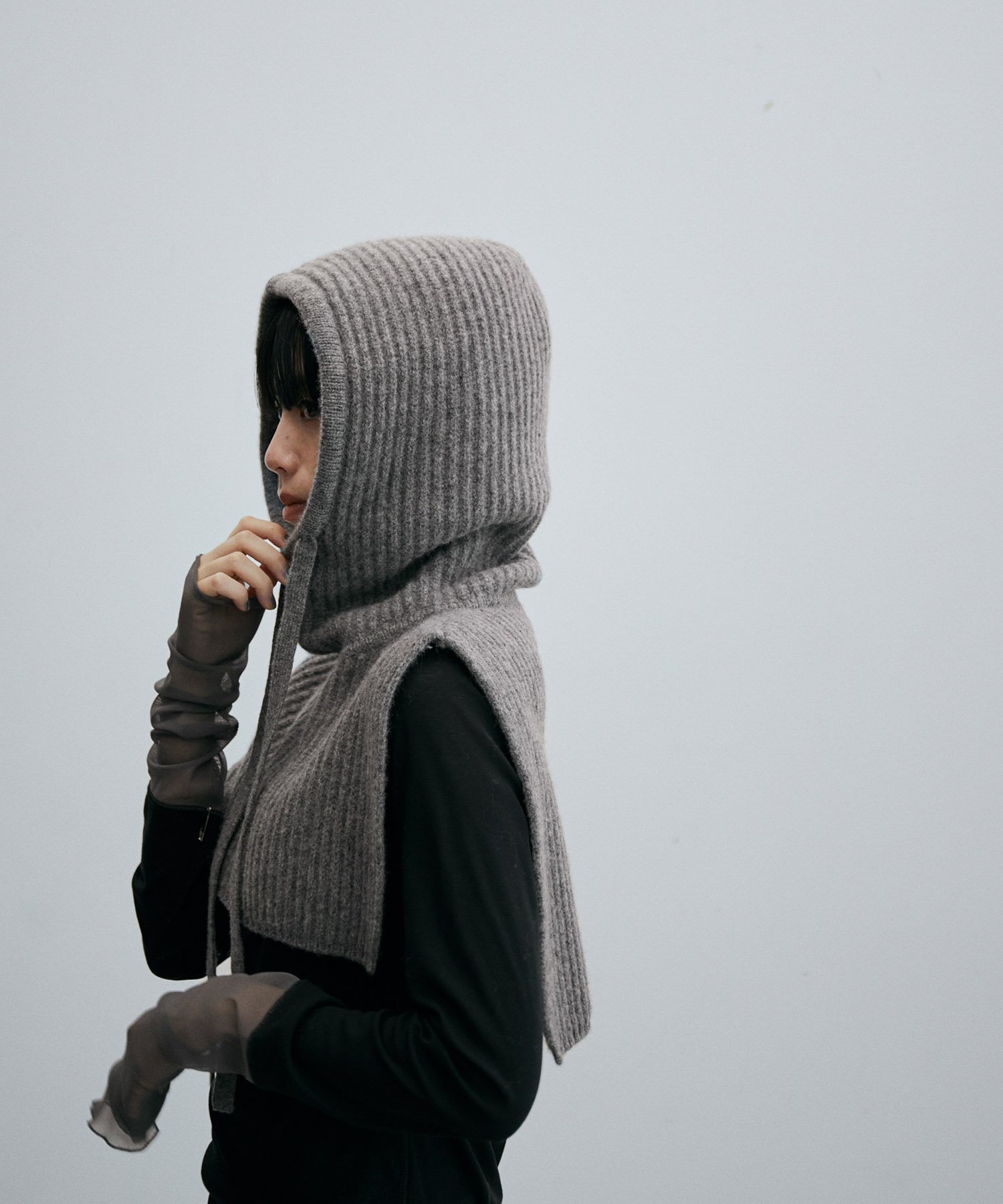 会員様限定 お買い得商品 ADAM アダムエロペ ウールカシミヤバラクラバ FEMME ROPE' ET 小物
