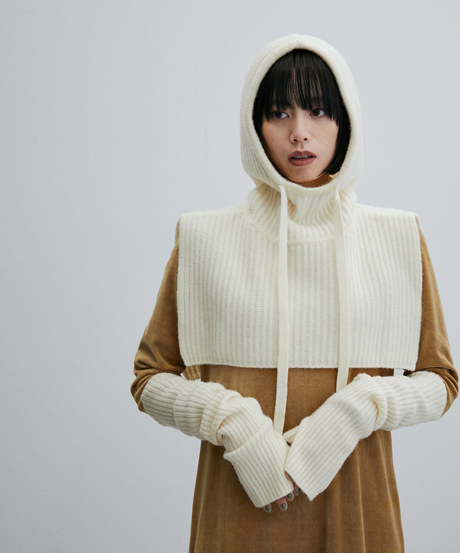 ADAM ET ROPE' FEMME ウールカシミヤバラクラバ アダムエロペ