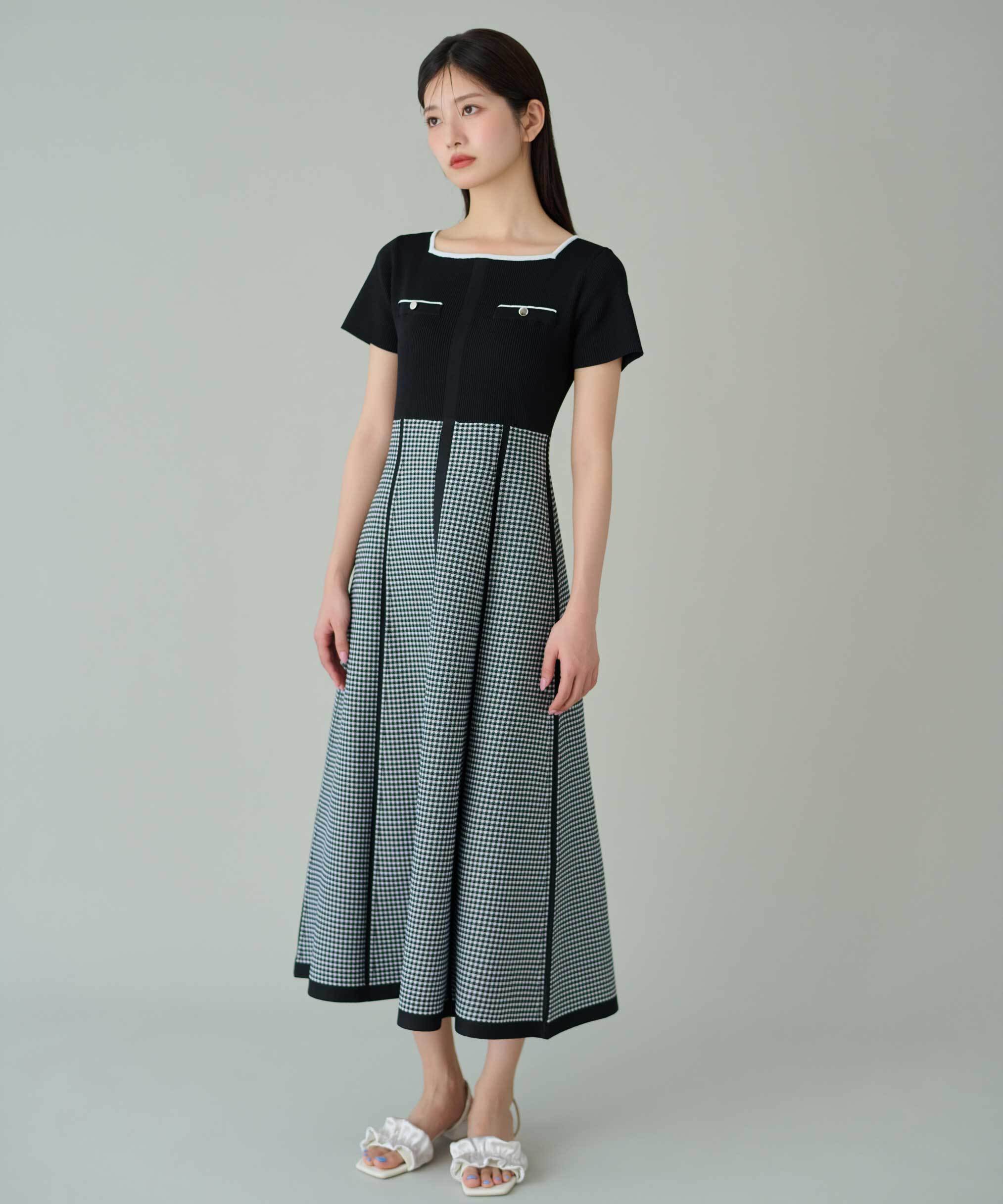 楽天市場】ジャガードニットフレアワンピース JILL by JILL