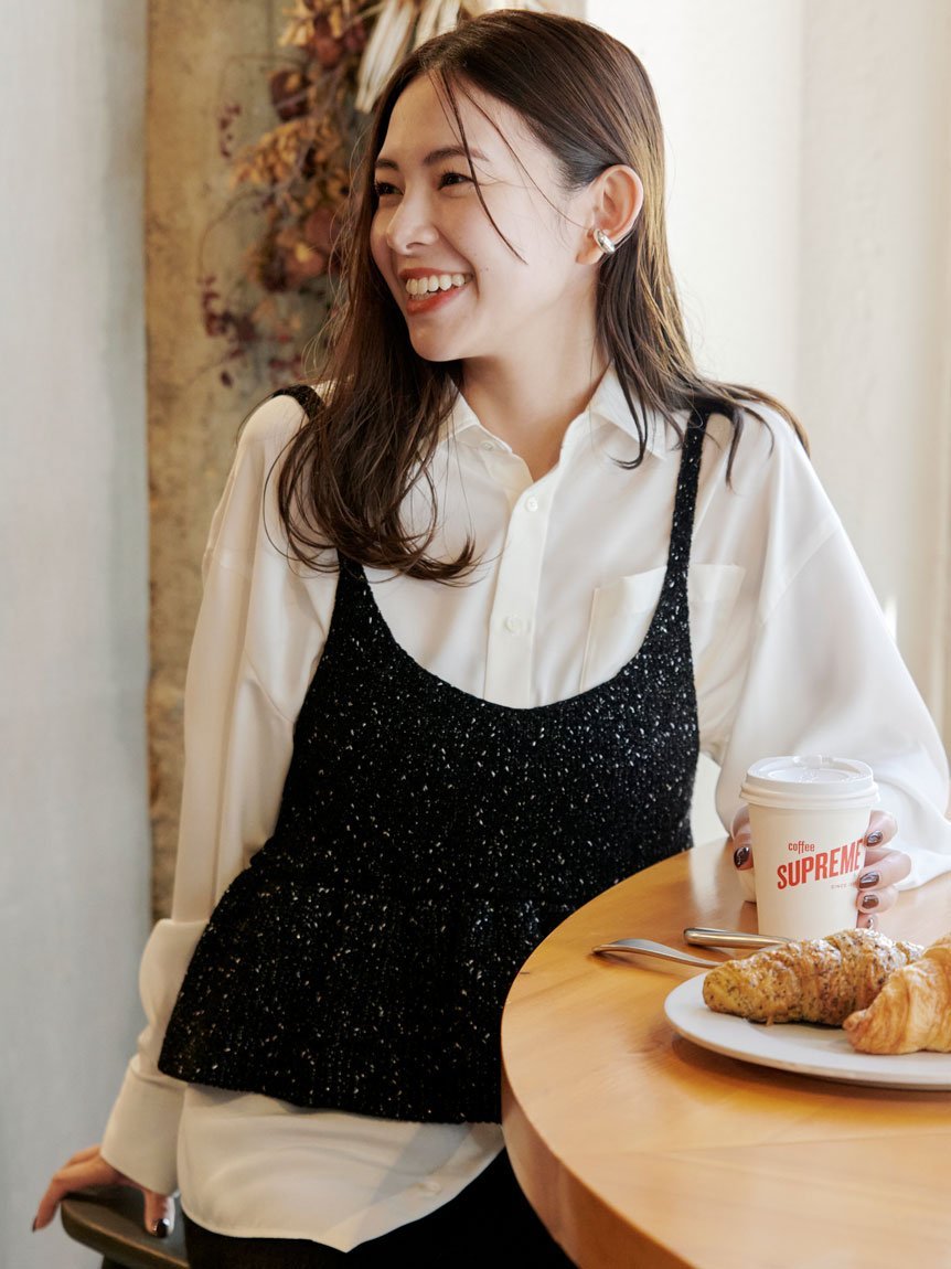 SALE／40%OFF】MIESROHE モールペプラムニットビスチェ