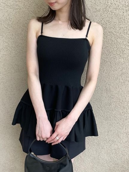 SALE／50%OFF】SNIDEL ティアードペプラムベアトップス スナイデル